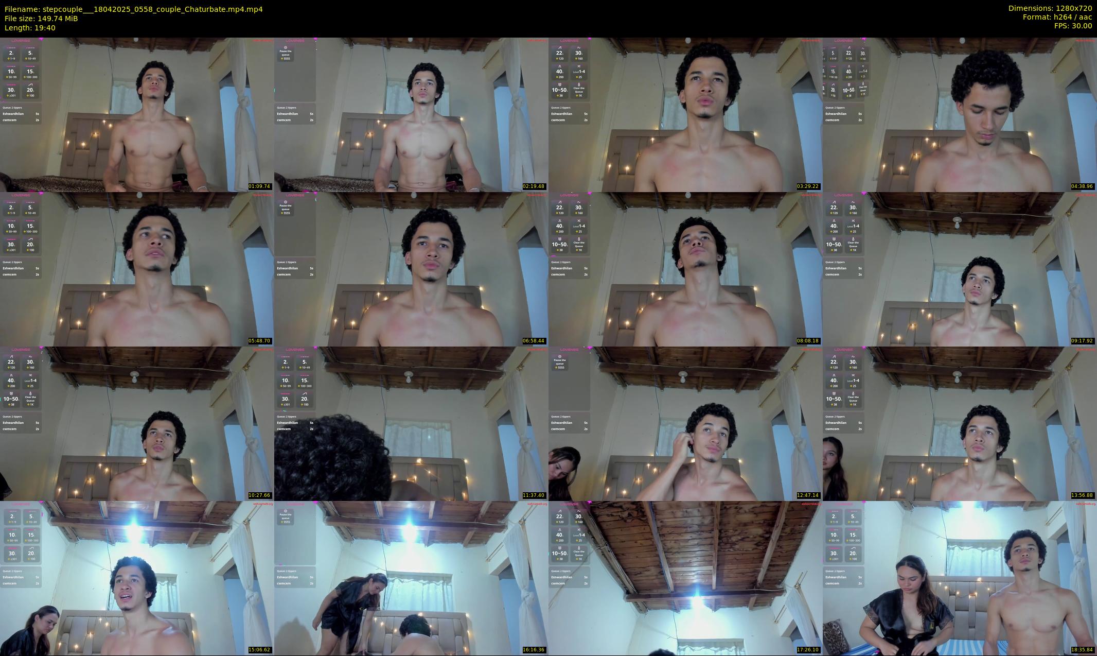 stepcouple__ — 20 minute Chaturbate couple cam show recording, 720p, Apr 18, 2025