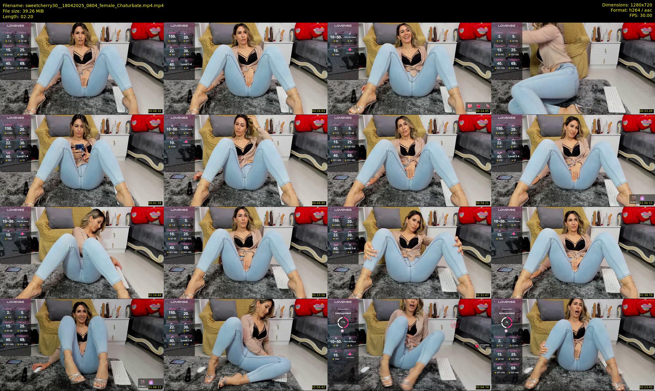 sweetcherry30_ — 3 minute Chaturbate female cam show recording, 720p, Apr 18, 2025