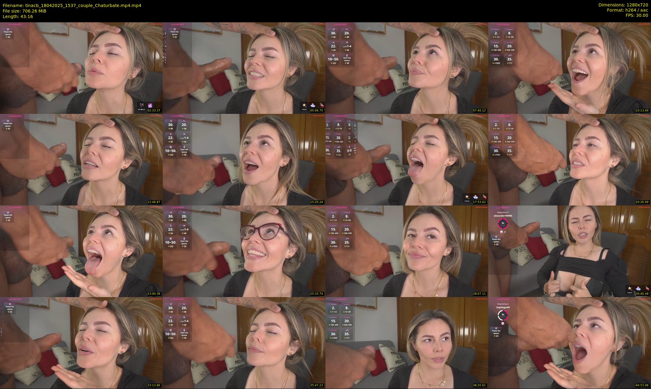 tinacb — 44 minute Chaturbate female cam show recording, 720p, Apr 18, 2025