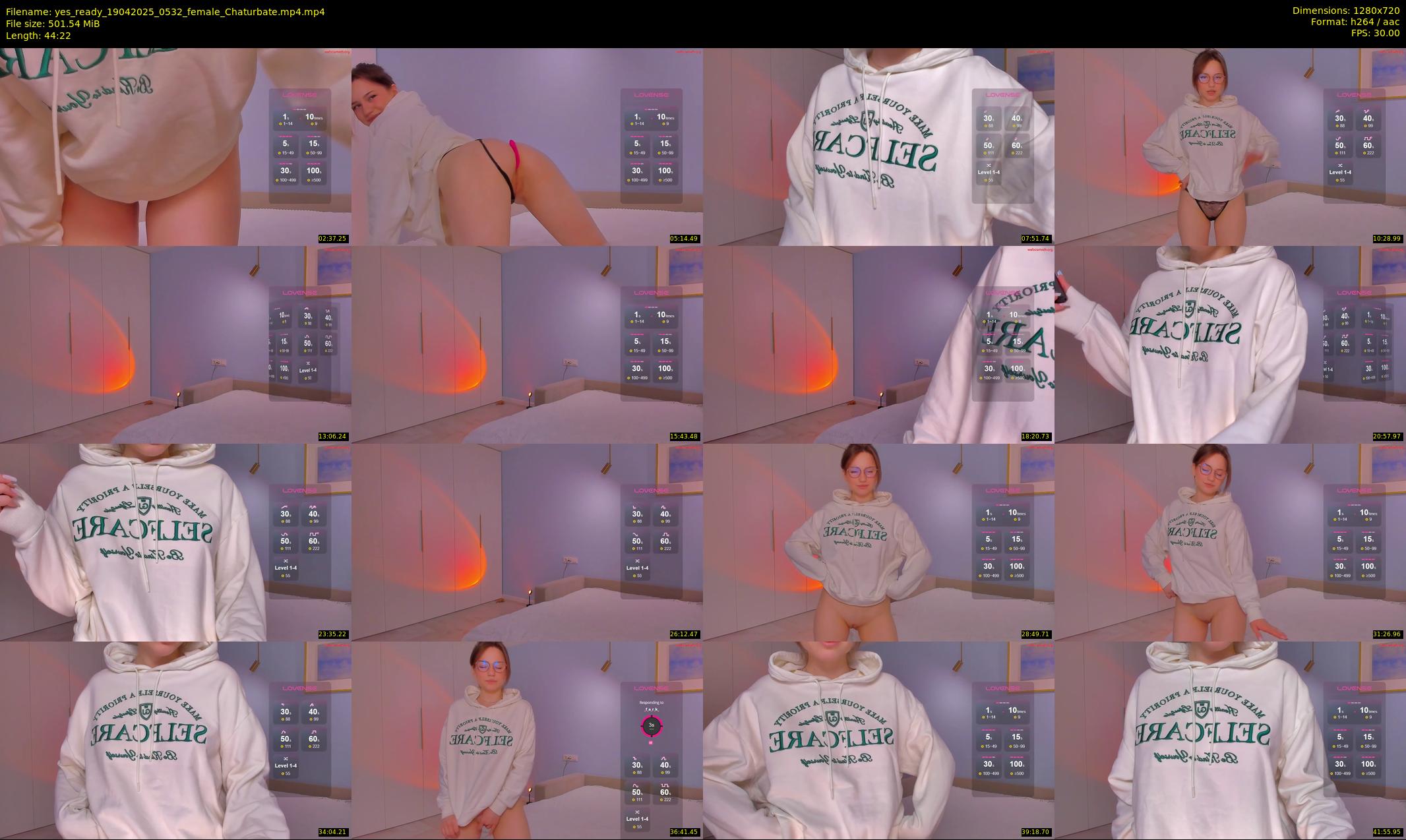 yes_ready — 45 minute Chaturbate female cam show recording, 720p, Apr 19, 2025