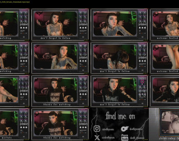666deathgasm — 82 minute Chaturbate female cam show recording, 720p, Apr 19, 2025