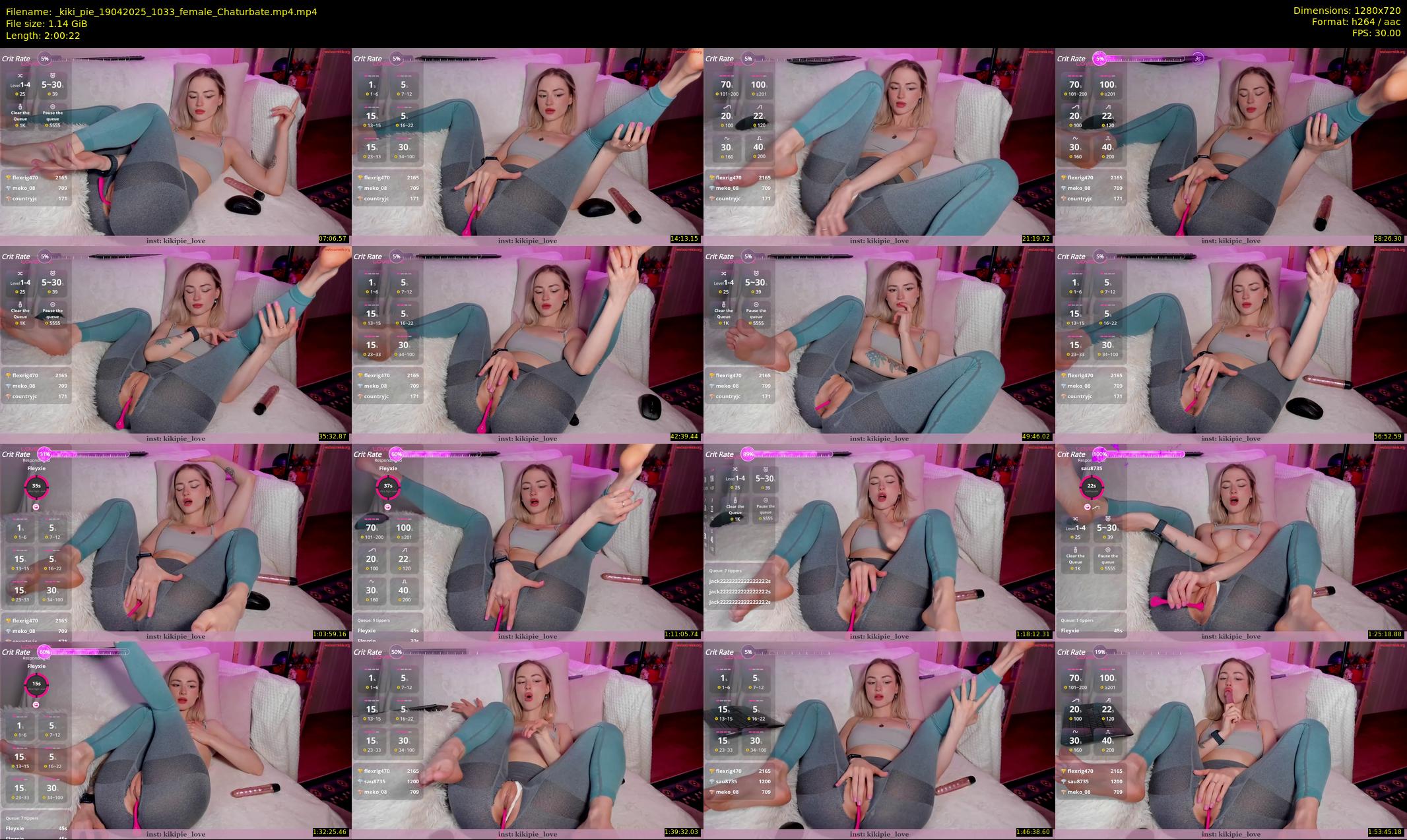 _kiki_pie — 121 minute Chaturbate female cam show recording, 720p, Apr 19, 2025