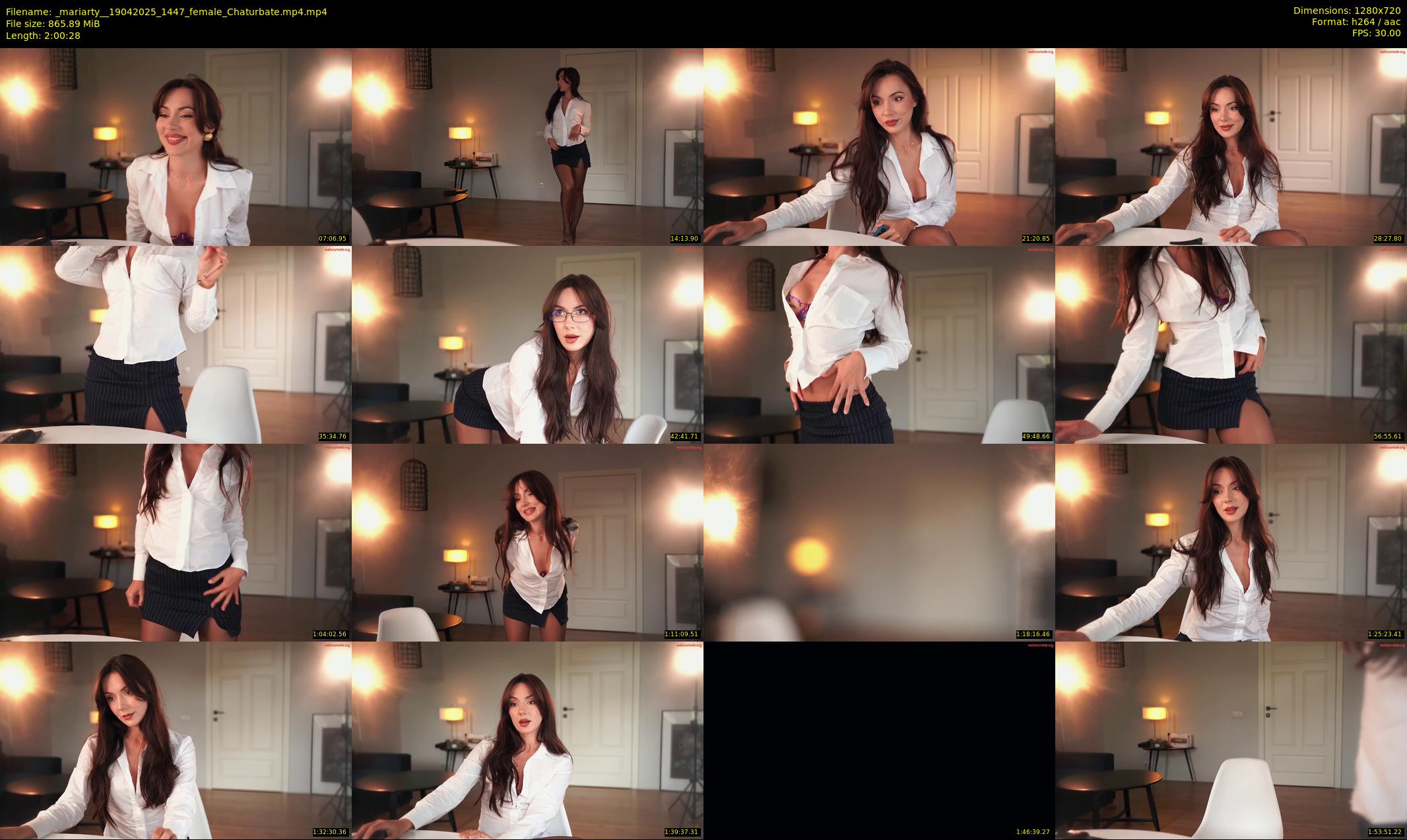 _mariarty_ — 121 minute Chaturbate female cam show recording, 720p, Apr 19, 2025