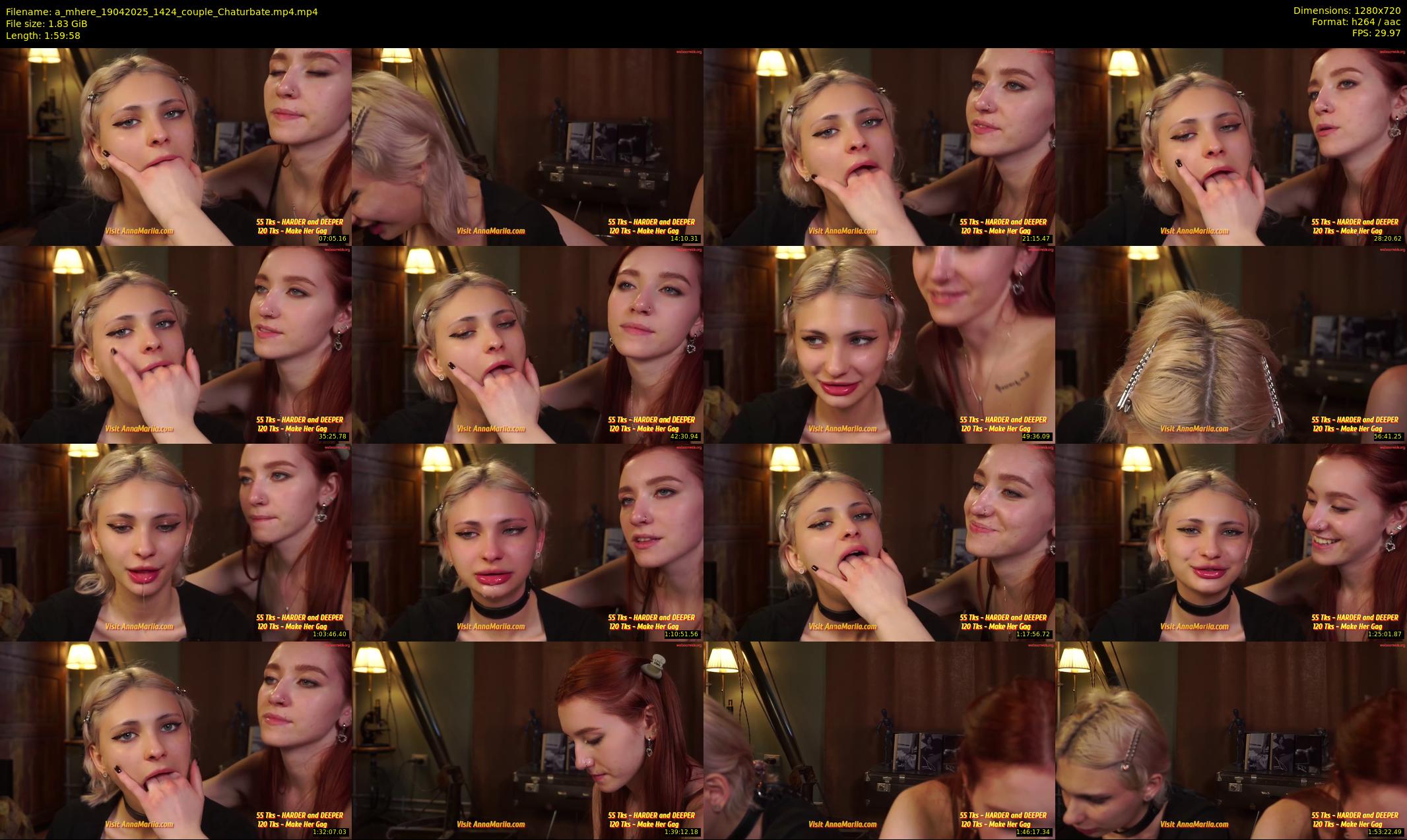 a_mhere — 120 minute Chaturbate couple cam show recording, 720p, Apr 19, 2025