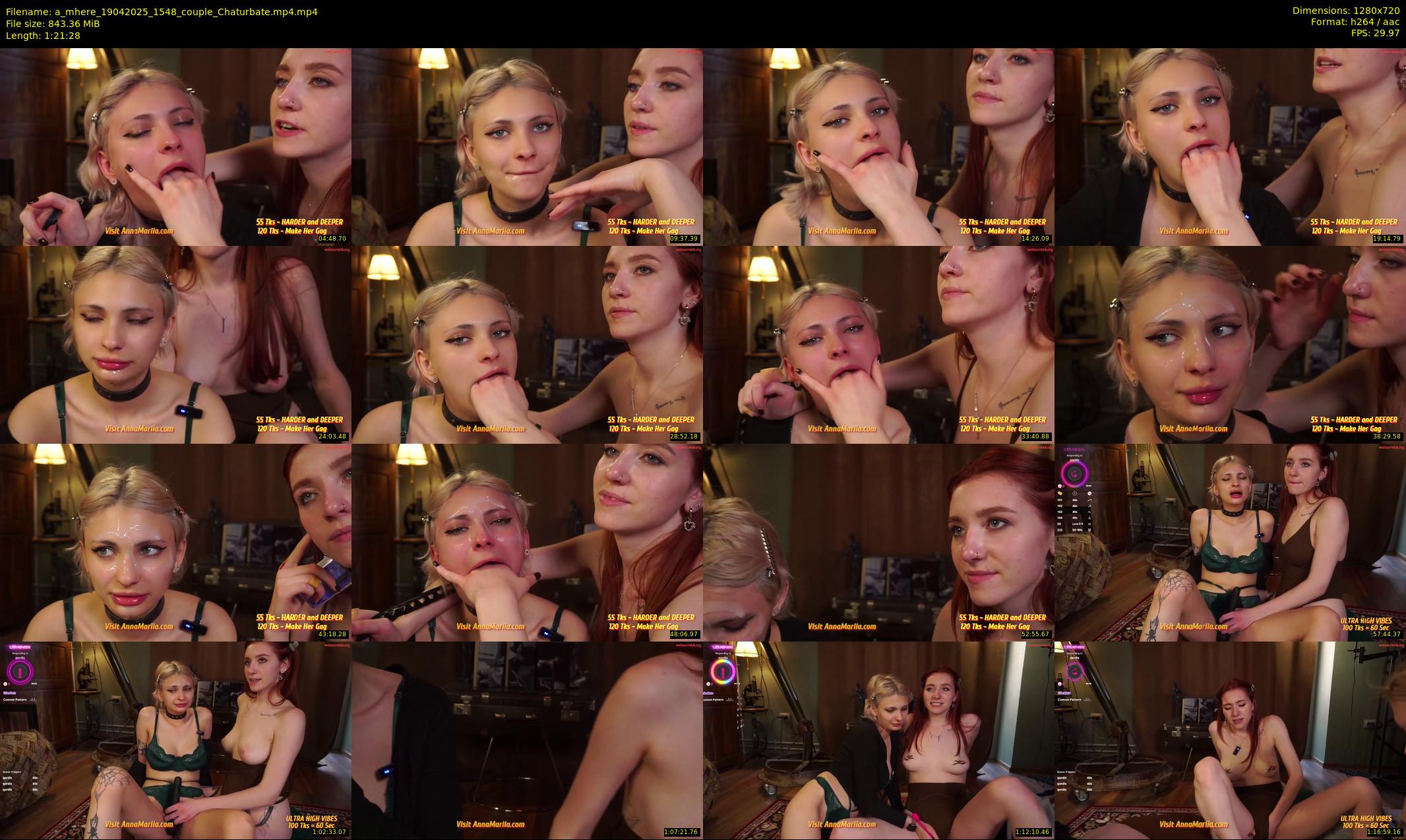 a_mhere — 82 minute Chaturbate couple cam show recording, 720p, Apr 19, 2025