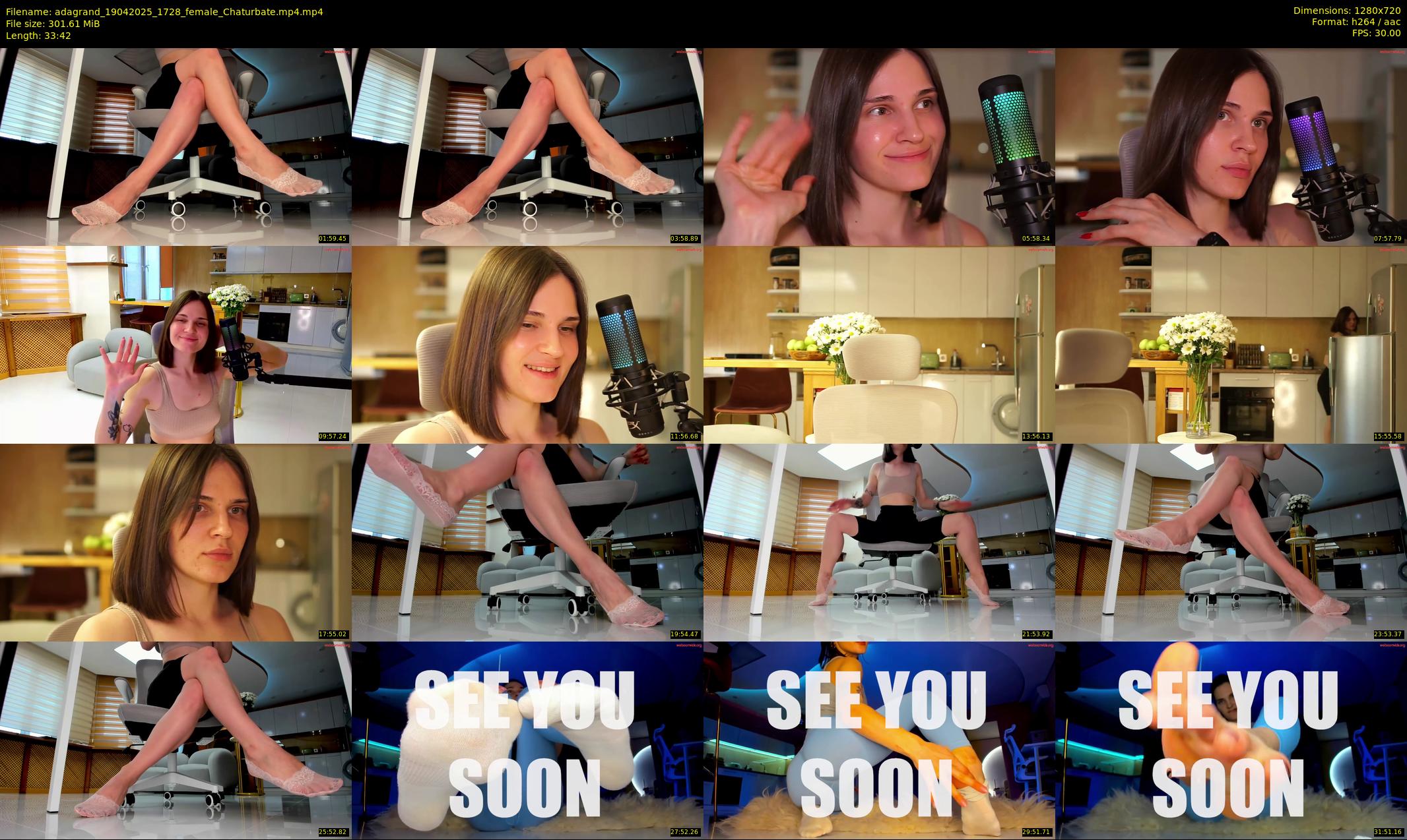 adagrand — 34 minute Chaturbate female cam show recording, 720p, Apr 19, 2025