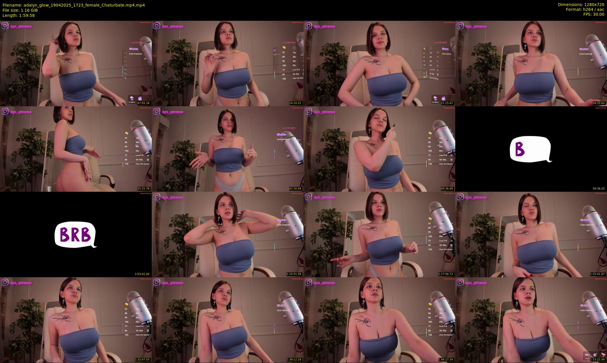 adalyn_glow — 120 minute Chaturbate female cam show recording, 720p, Apr 19, 2025