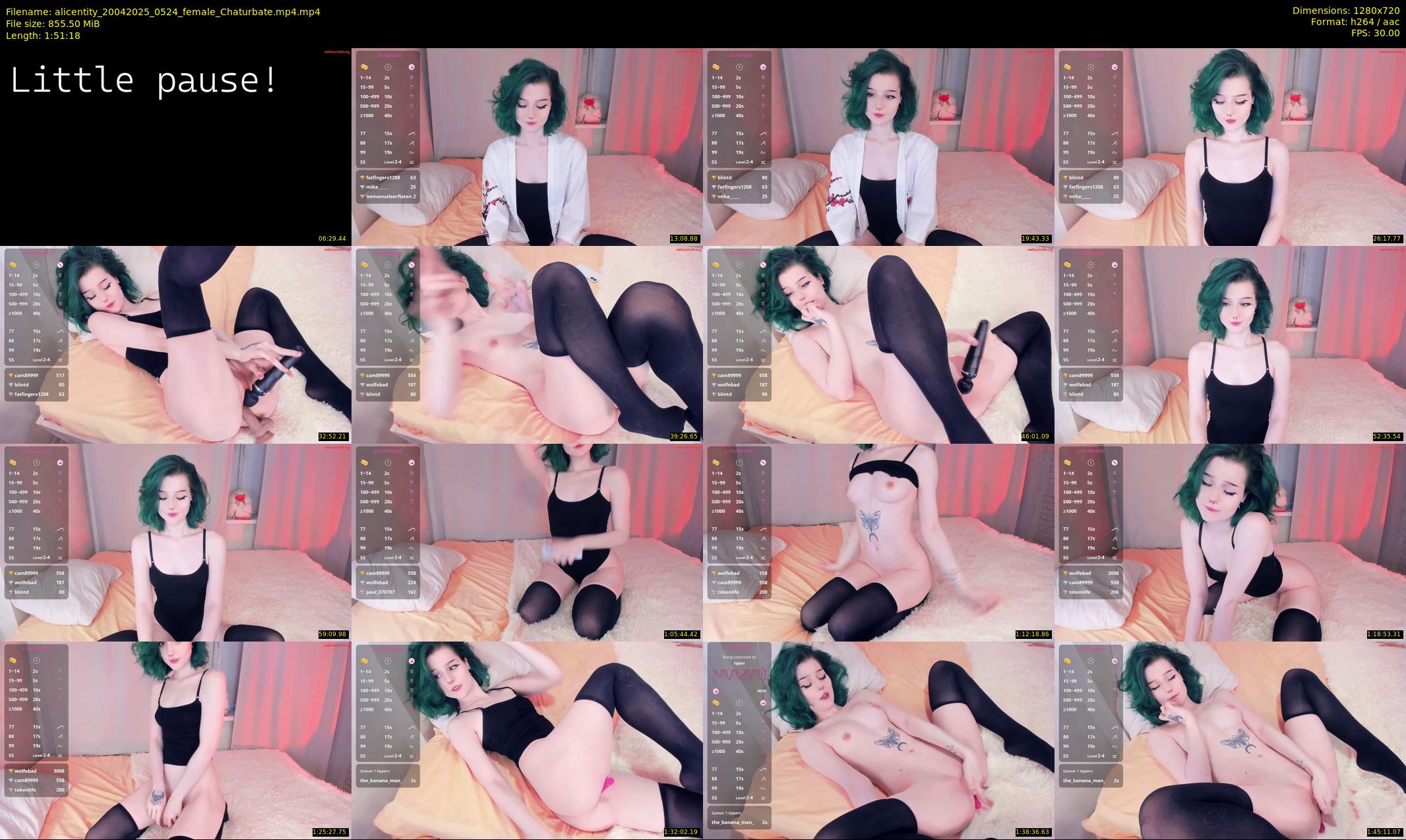 alicentity — 112 minute Chaturbate female cam show recording, 720p, Apr 20, 2025