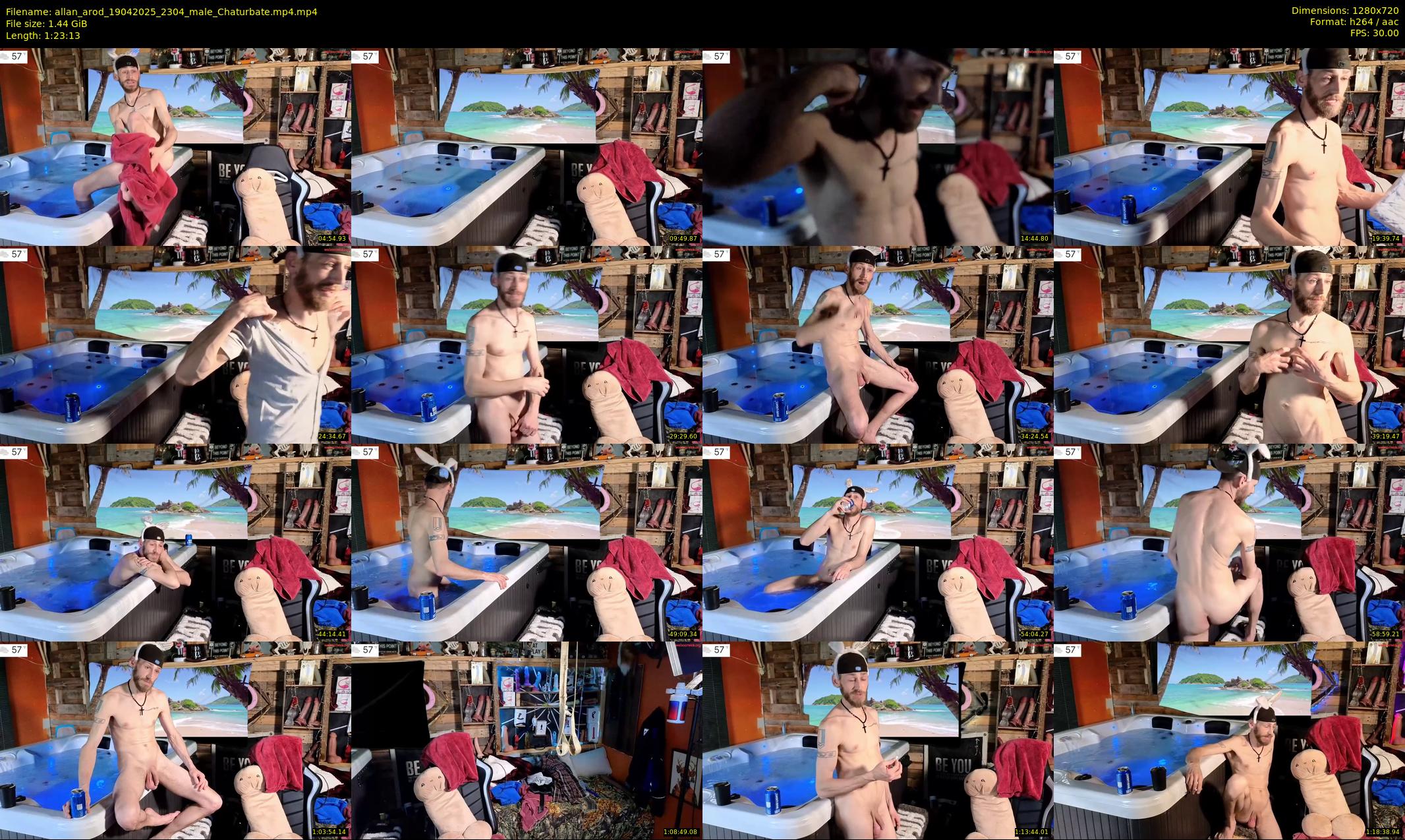 allan_arod — 84 minute Chaturbate male cam show recording, 720p, Apr 19, 2025