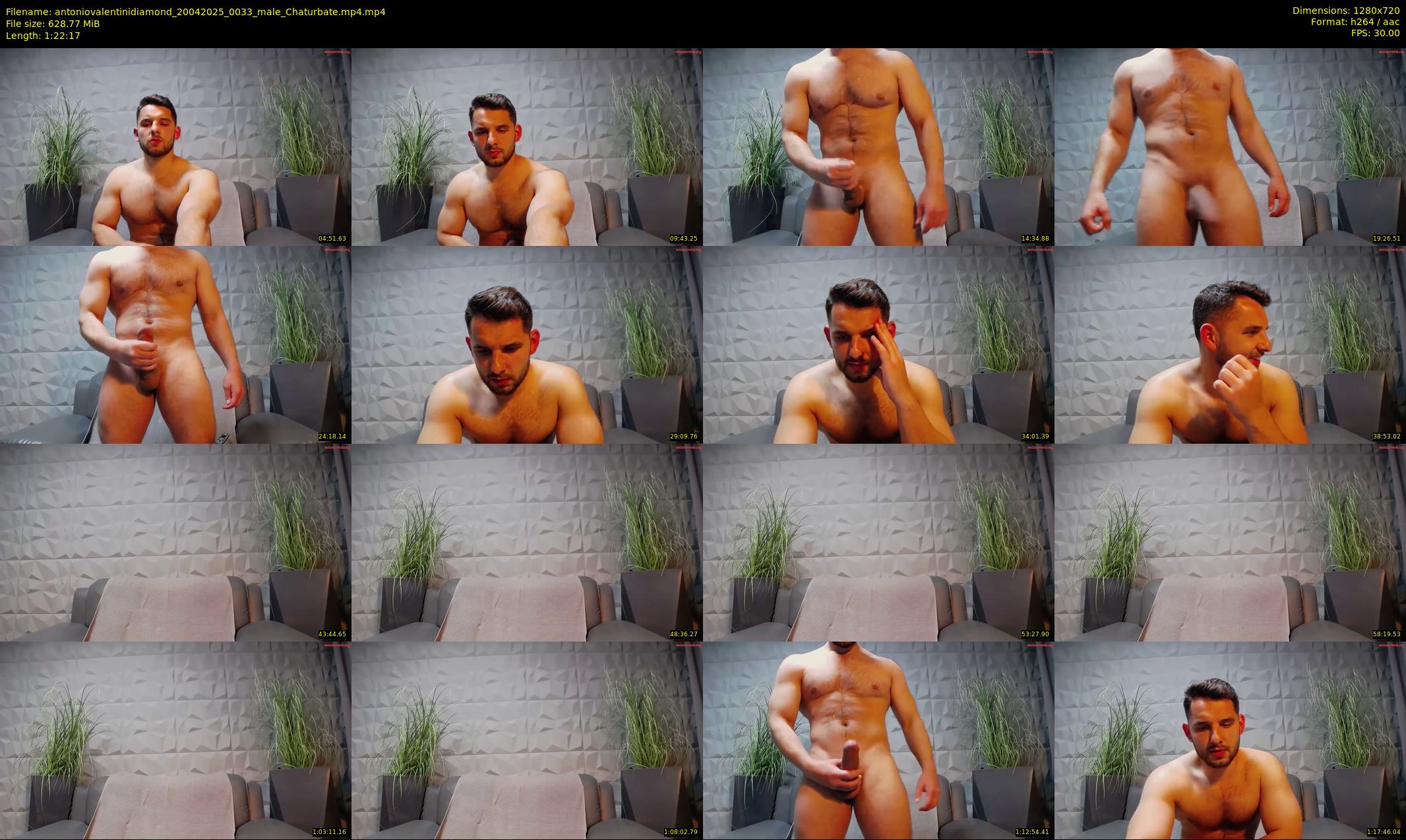 antoniovalentinidiamond — 83 minute Chaturbate male cam show recording, 720p, Apr 20, 2025