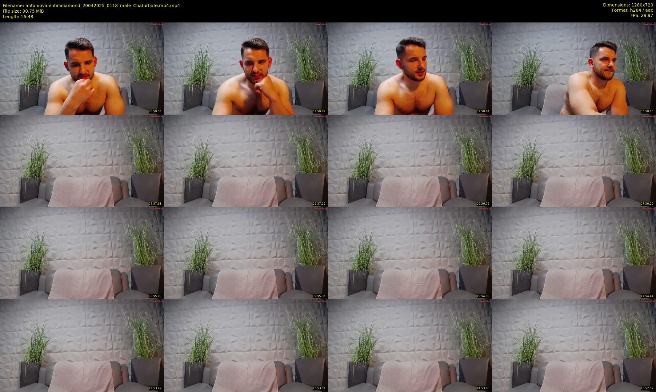 antoniovalentinidiamond — 17 minute Chaturbate male cam show recording, 720p, Apr 20, 2025