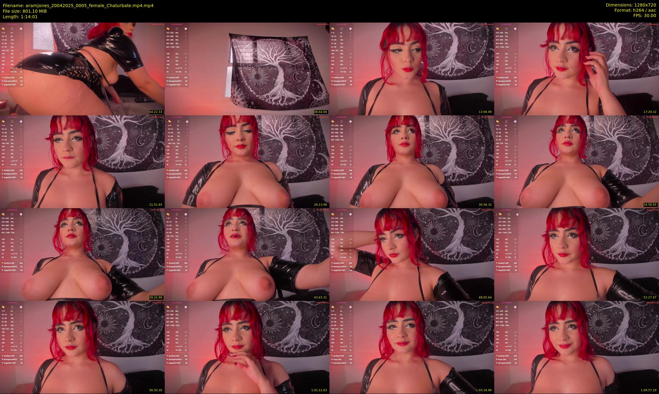 aramjones — 75 minute Chaturbate female cam show recording, 720p, Apr 20, 2025