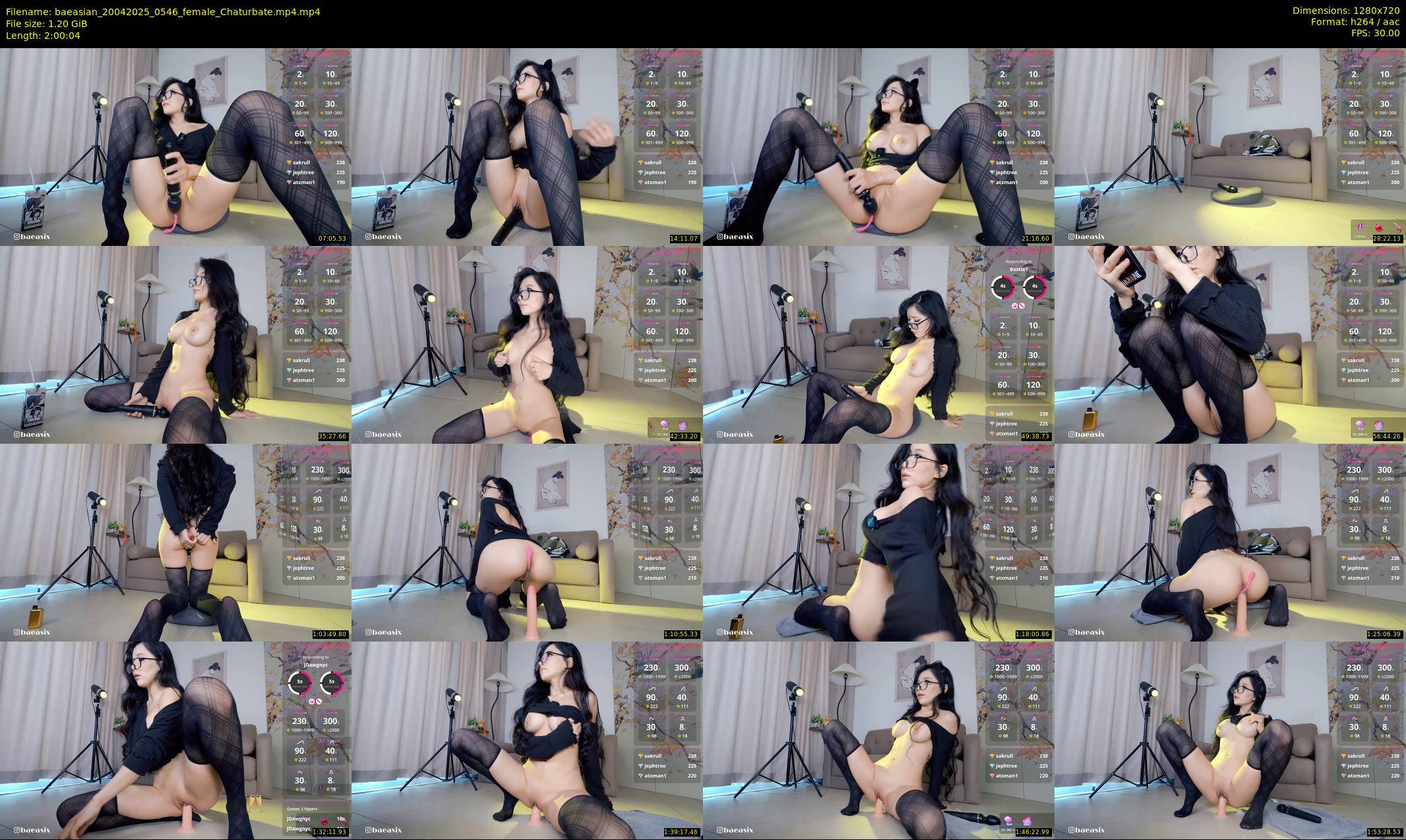 baeasian — 121 minute Chaturbate female cam show recording, 720p, Apr 20, 2025