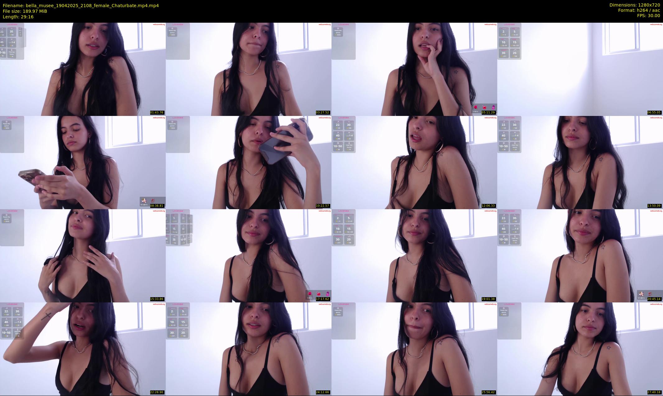 bella_musee — 30 minute Chaturbate female cam show recording, 720p, Apr 19, 2025