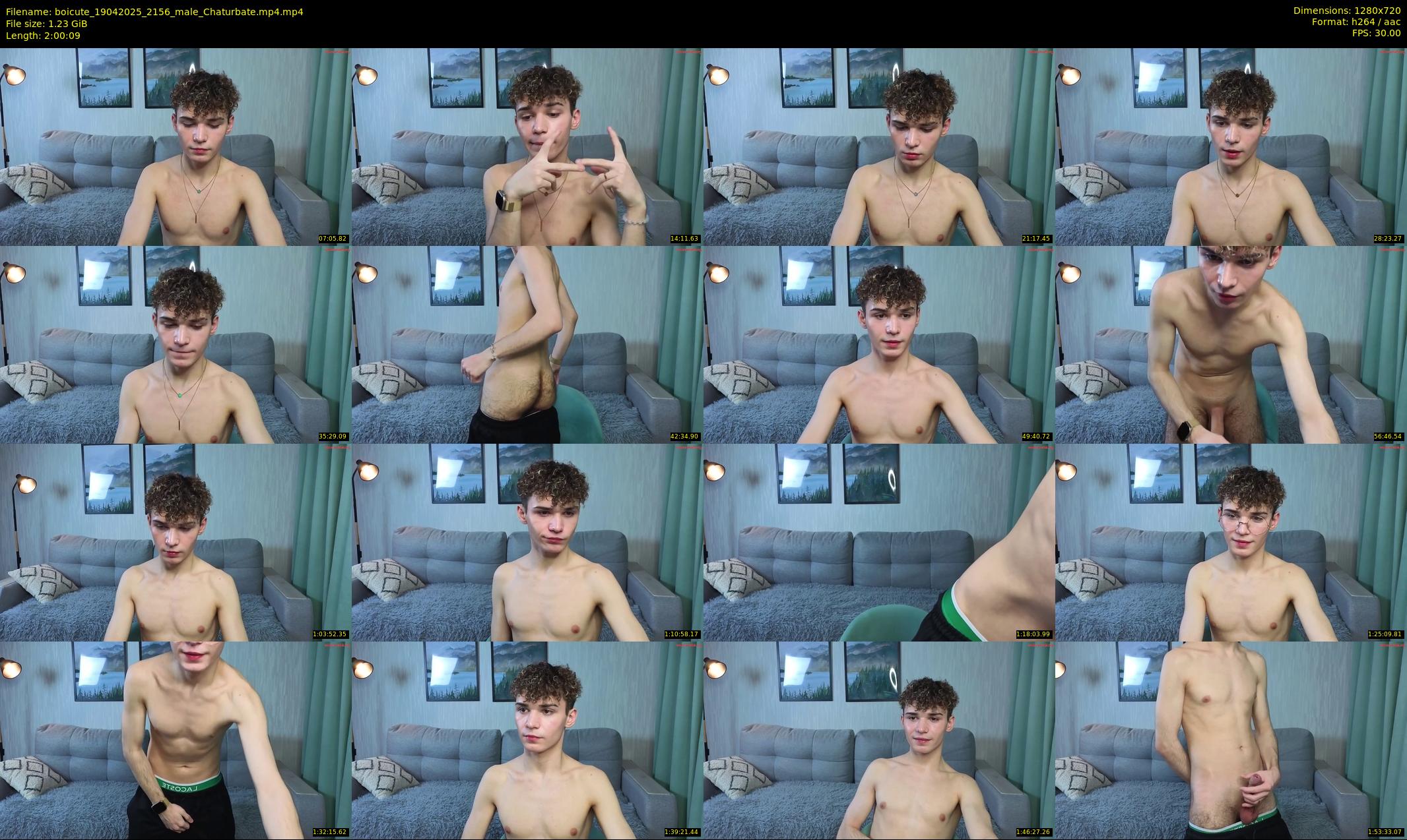 boicute — 121 minute Chaturbate male cam show recording, 720p, Apr 19, 2025