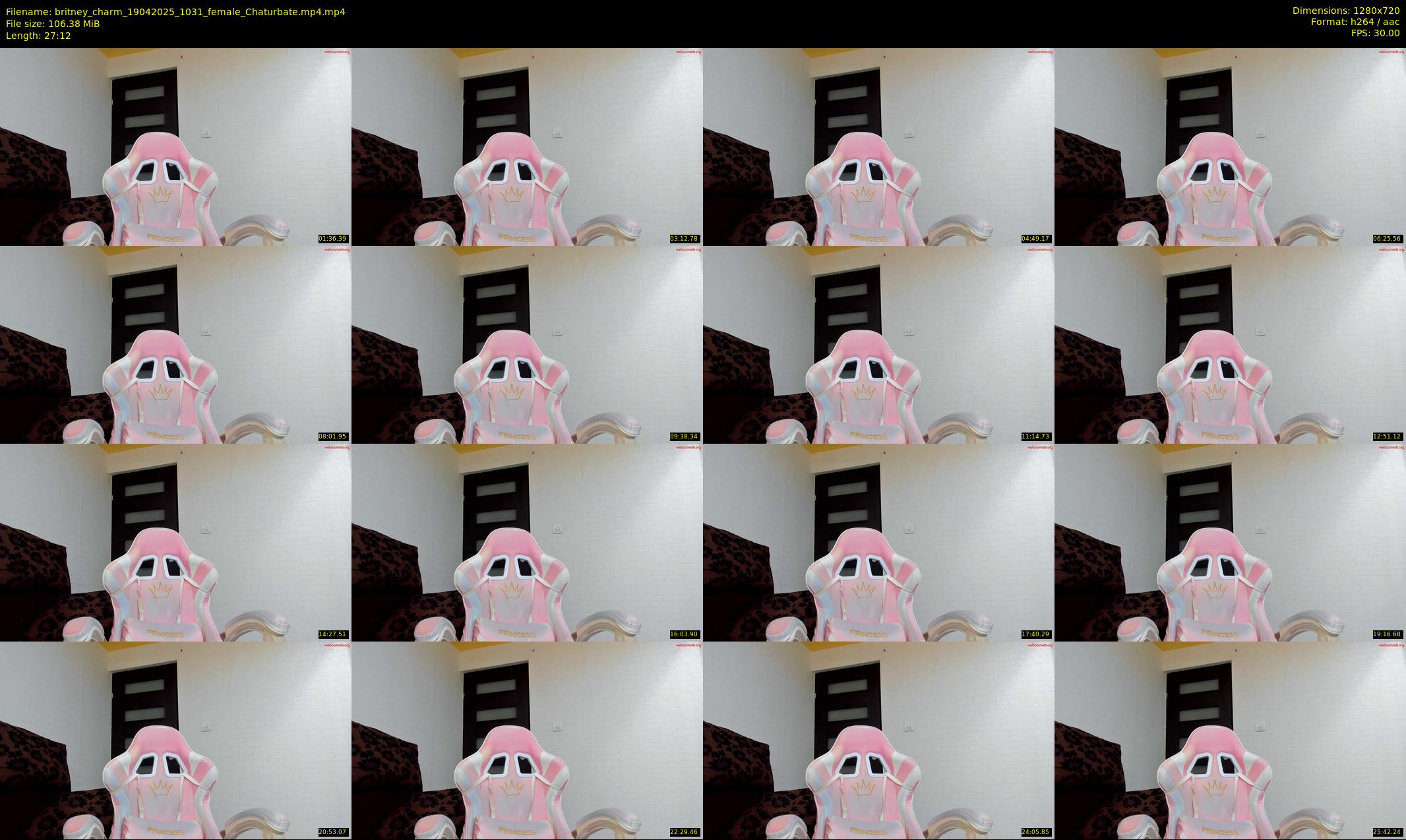 britney_charm — 28 minute Chaturbate female cam show recording, 720p, Apr 19, 2025