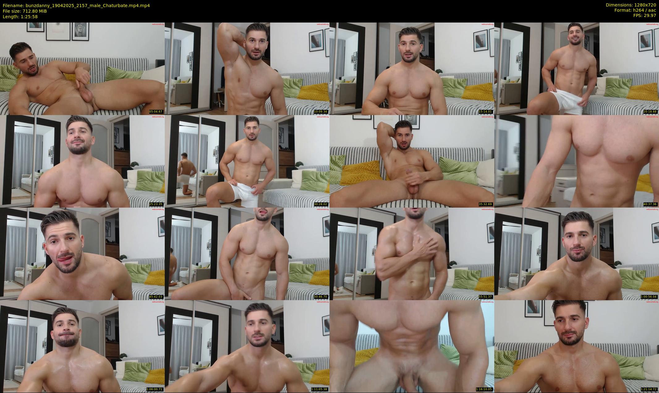 bunzdanny — 86 minute Chaturbate male cam show recording, 720p, Apr 19, 2025