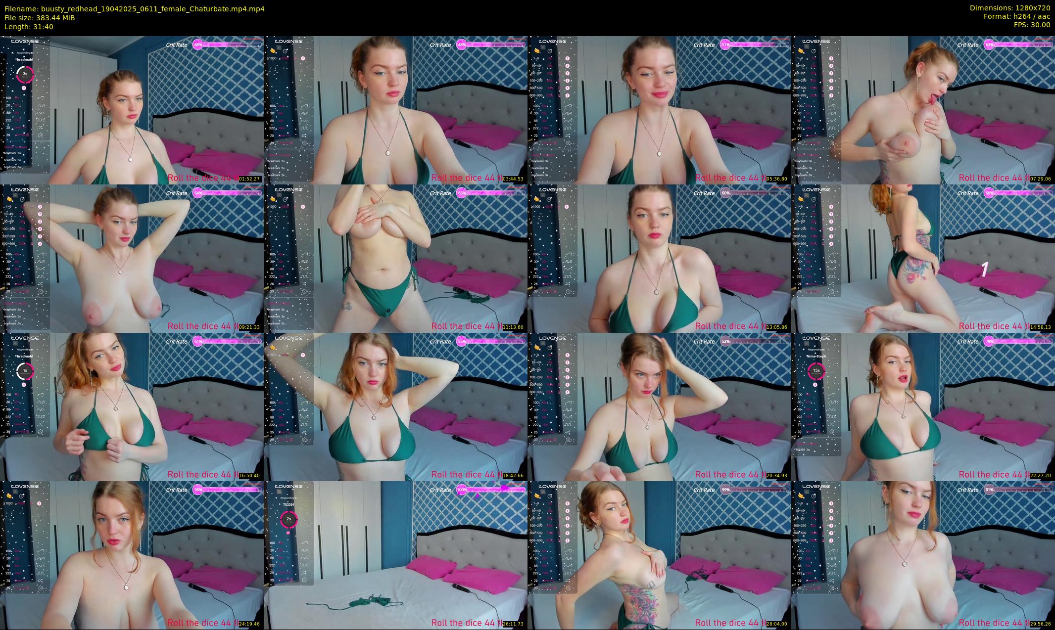 buusty_redhead — 32 minute Chaturbate female cam show recording, 720p, Apr 19, 2025