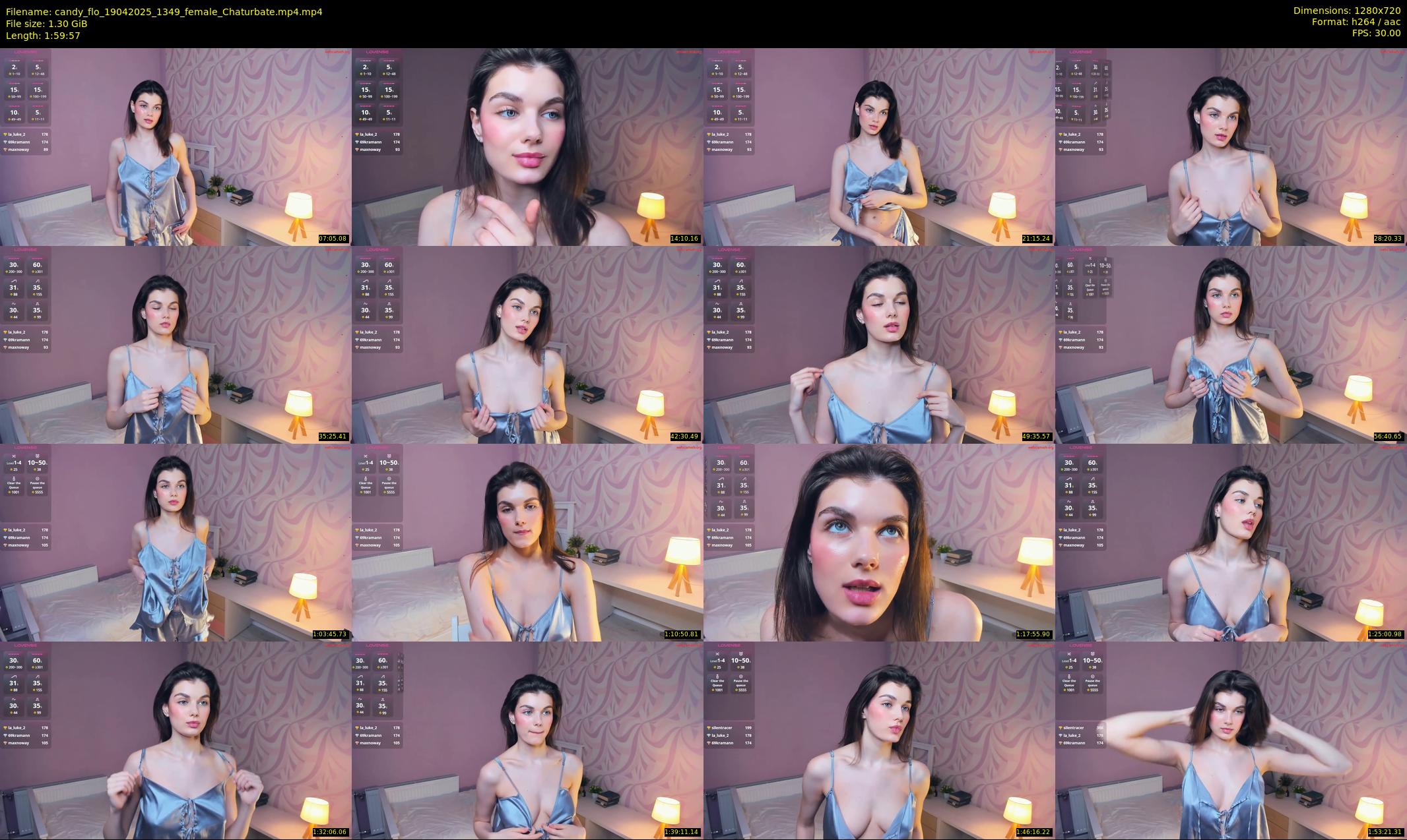 candy_flo — 120 minute Chaturbate female cam show recording, 720p, Apr 19, 2025