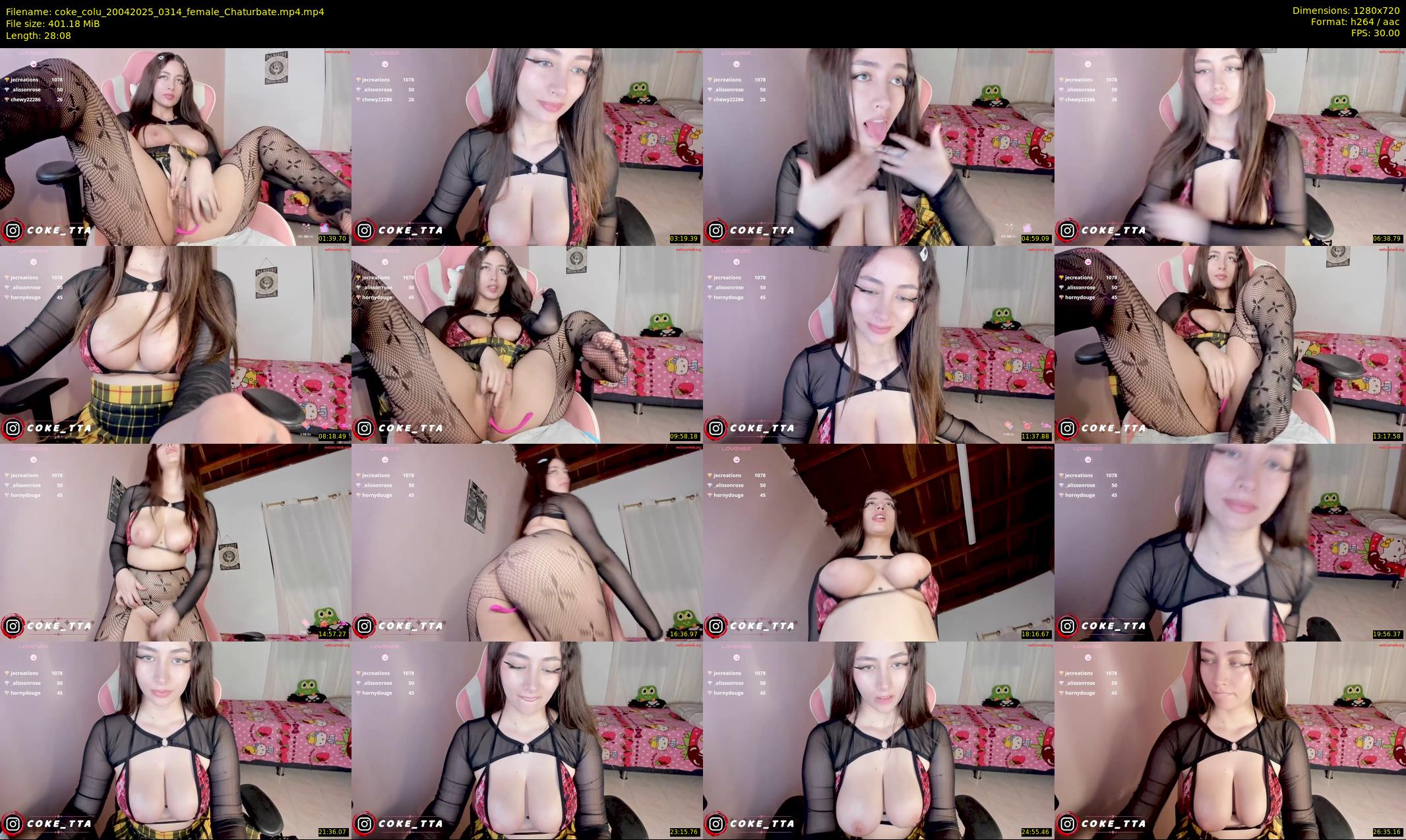 coke_colu — 29 minute Chaturbate female cam show recording, 720p, Apr 20, 2025