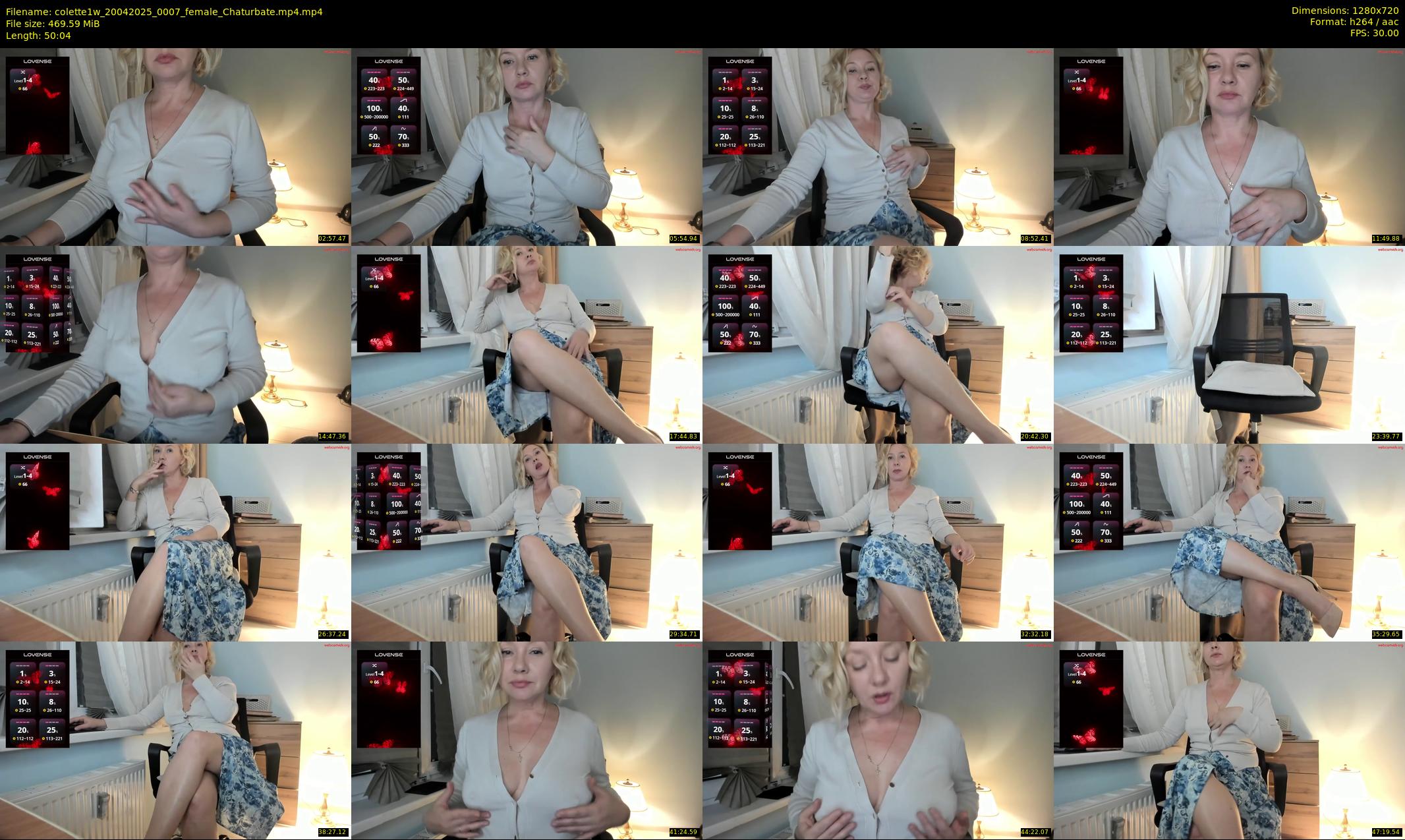 colette1w — 51 minute Chaturbate female cam show recording, 720p, Apr 20, 2025