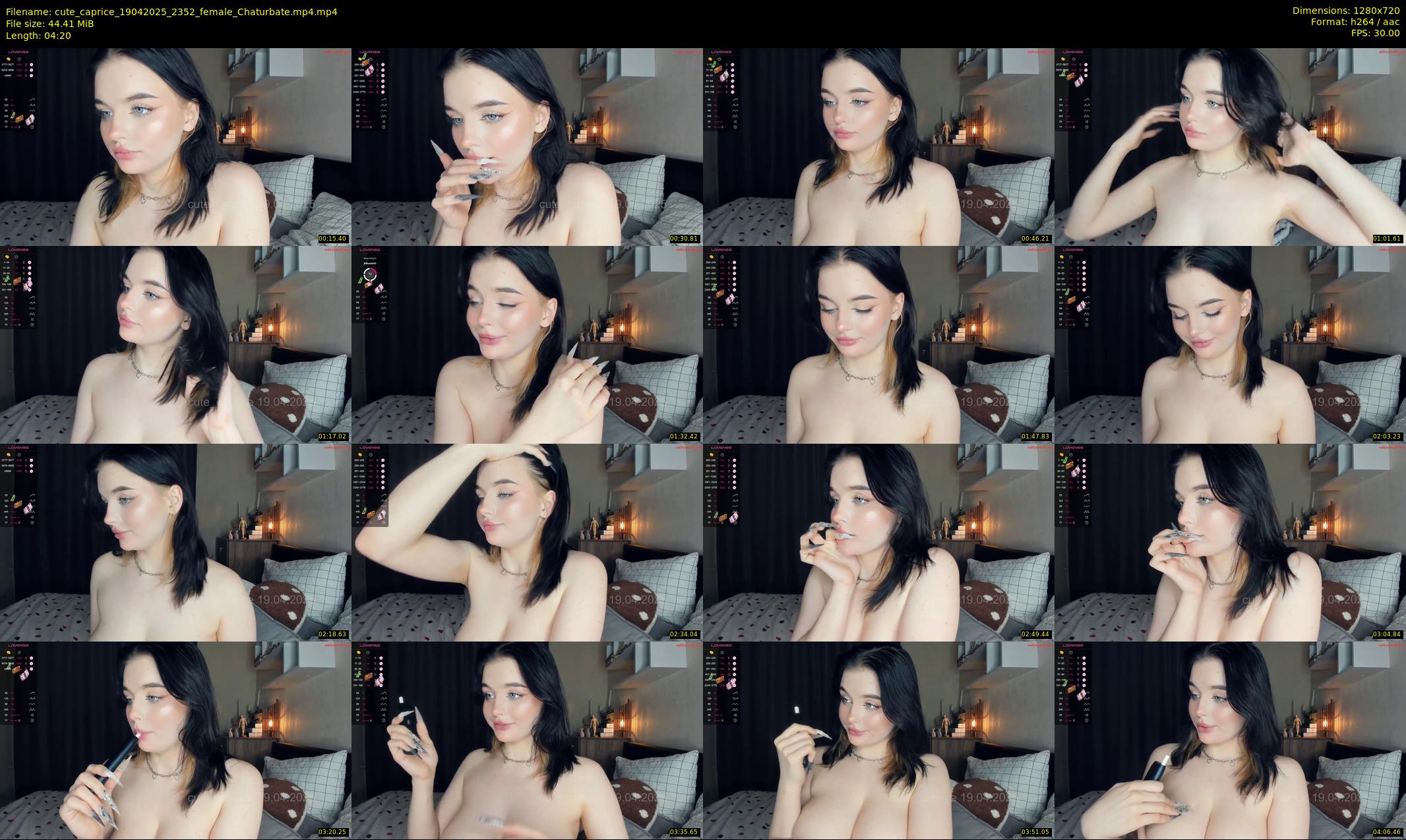 cute_caprice — 5 minute Chaturbate female cam show recording, 720p, Apr 19, 2025