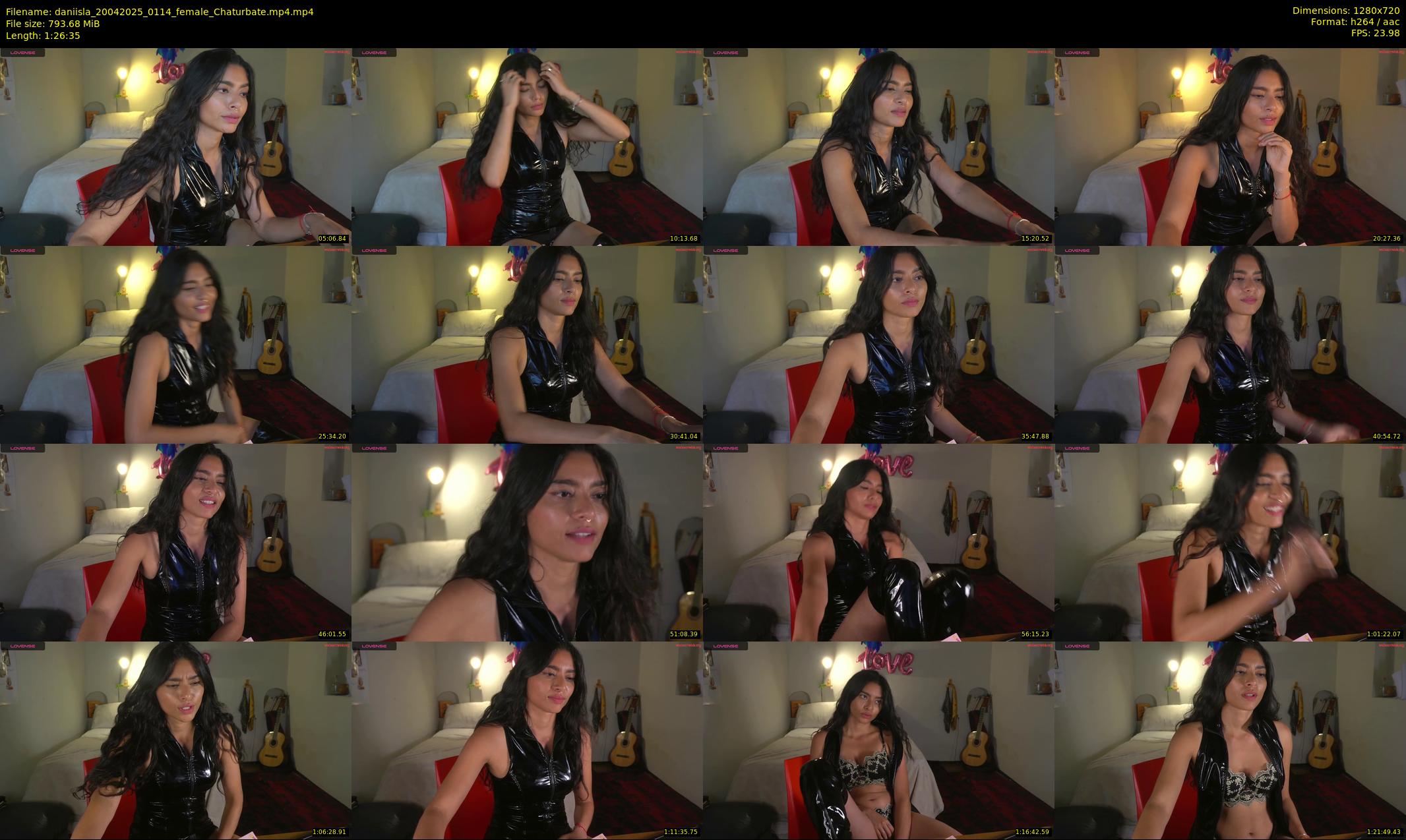 daniisla — 87 minute Chaturbate female cam show recording, 720p, Apr 20, 2025