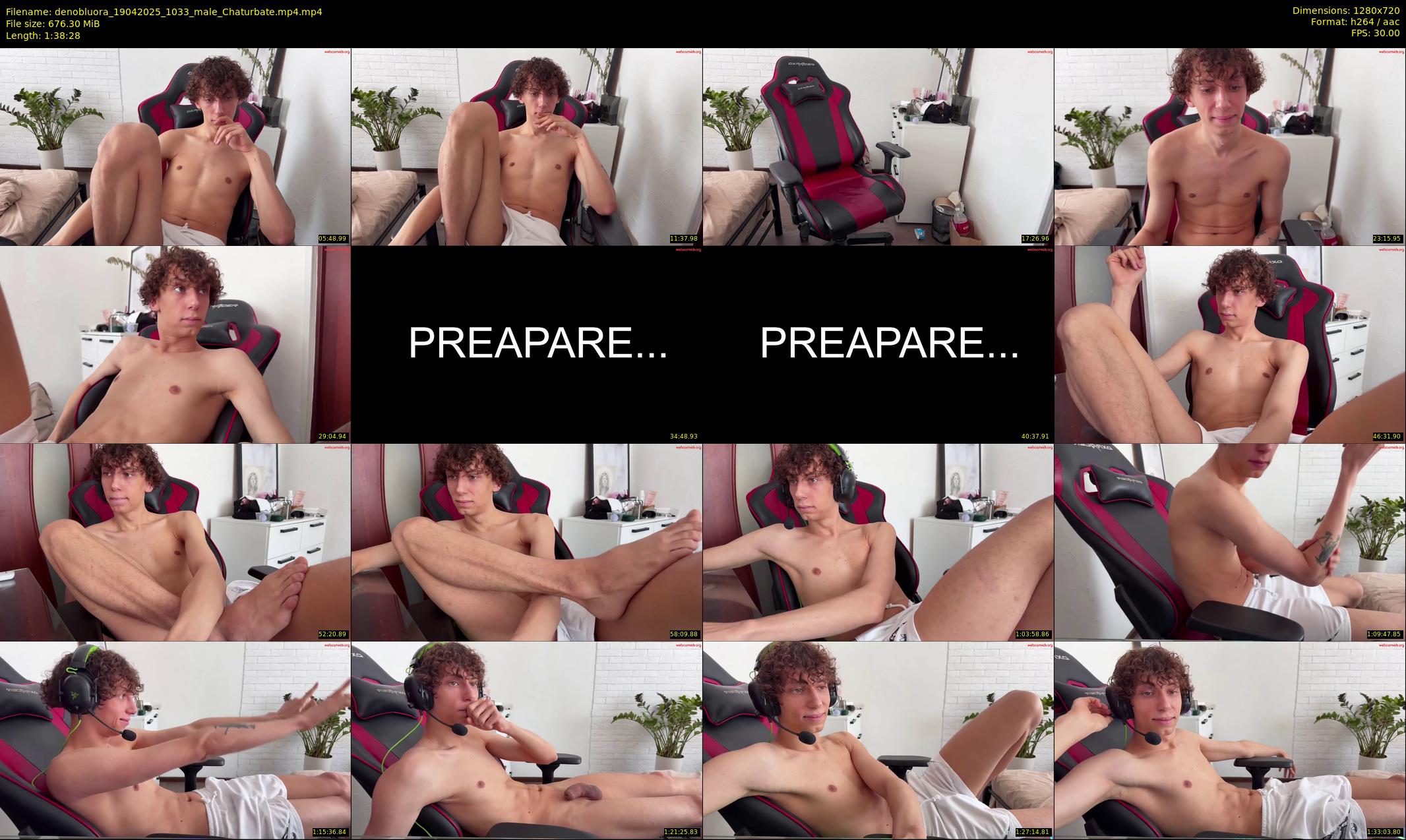 denobluora — 99 minute Chaturbate male cam show recording, 720p, Apr 19, 2025