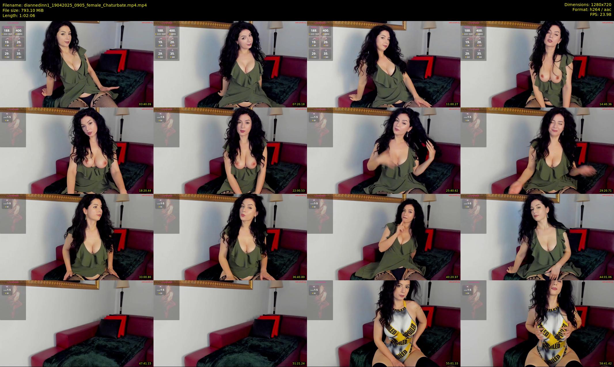 diannedinn1 — 63 minute Chaturbate female cam show recording, 720p, Apr 19, 2025
