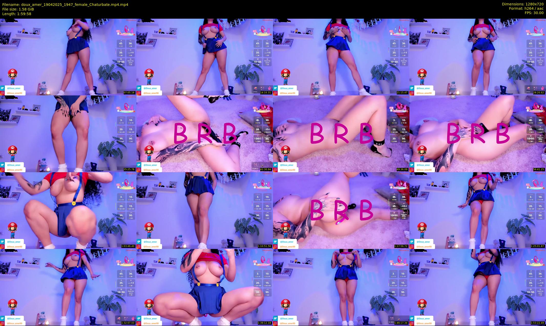 doux_amer — 120 minute Chaturbate female cam show recording, 720p, Apr 19, 2025