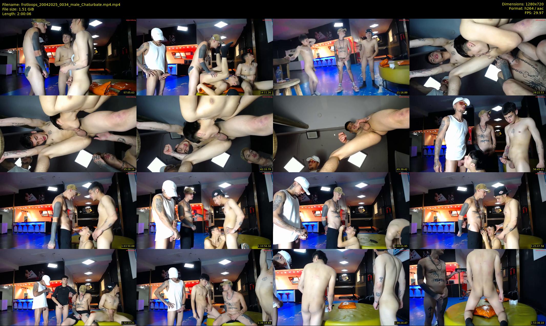 frotloops — 121 minute Chaturbate male cam show recording, 720p, Apr 20, 2025