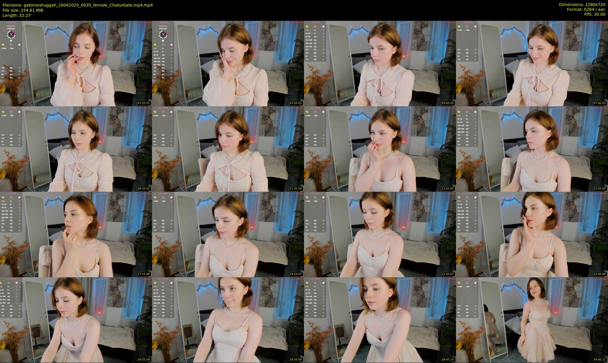 gabimeshuggah — 33 minute Chaturbate female cam show recording, 720p, Apr 20, 2025