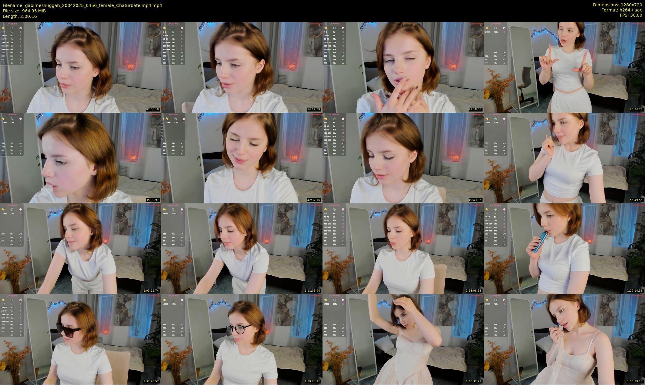 gabimeshuggah — 121 minute Chaturbate female cam show recording, 720p, Apr 20, 2025