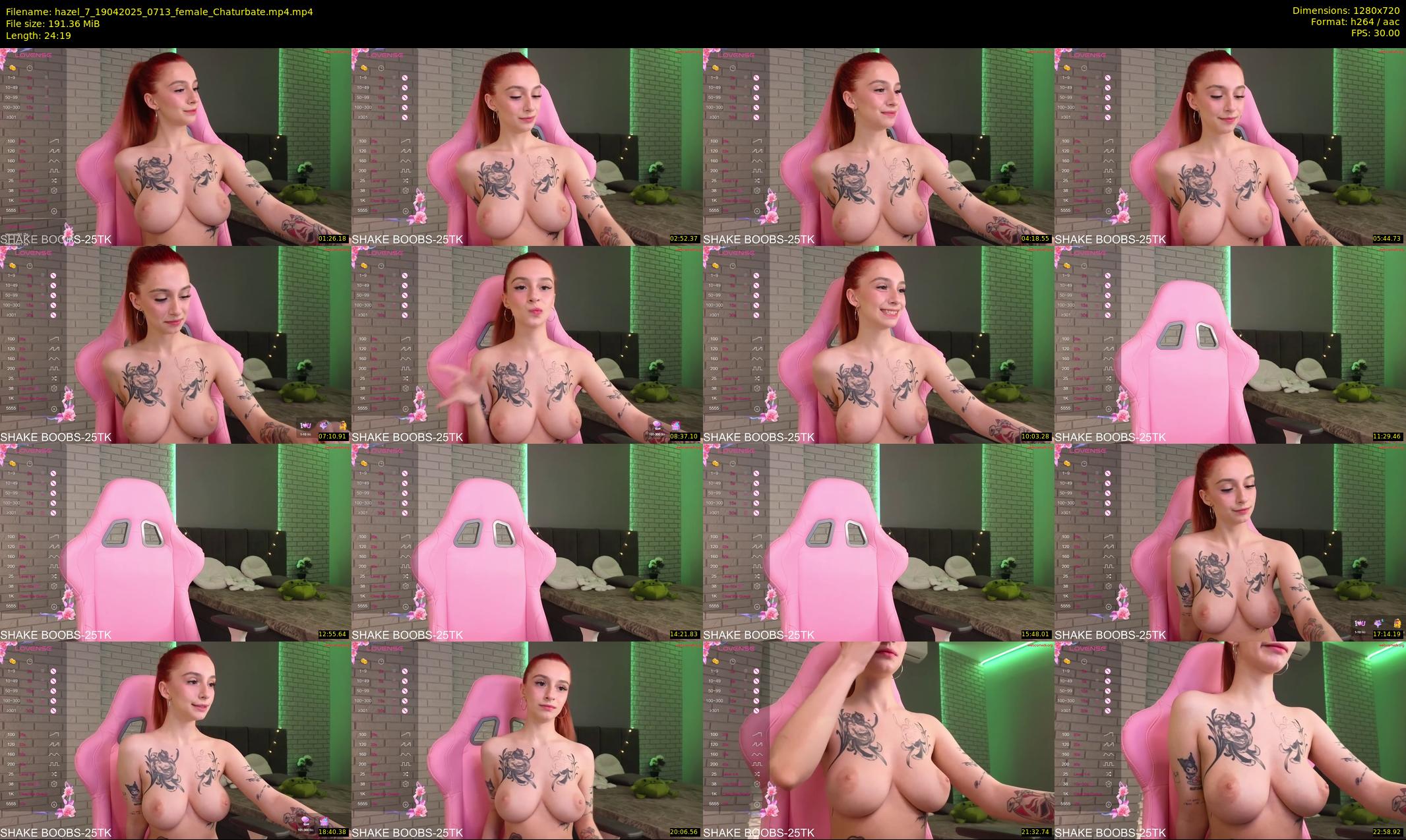 hazel_7 — 25 minute Chaturbate female cam show recording, 720p, Apr 19, 2025