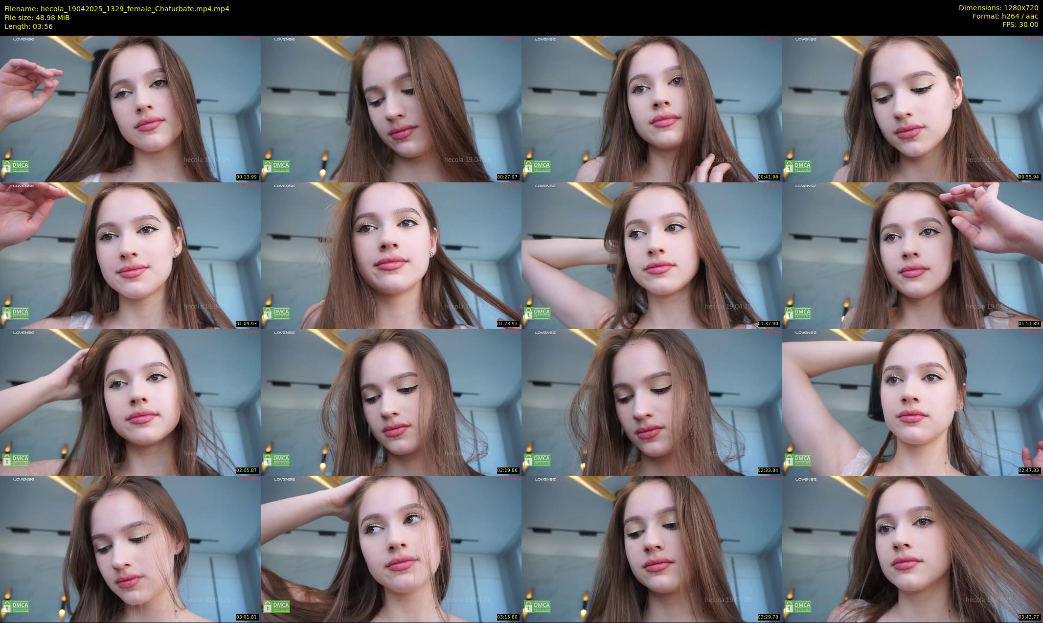hecola — 4 minute Chaturbate female cam show recording, 720p, Apr 19, 2025