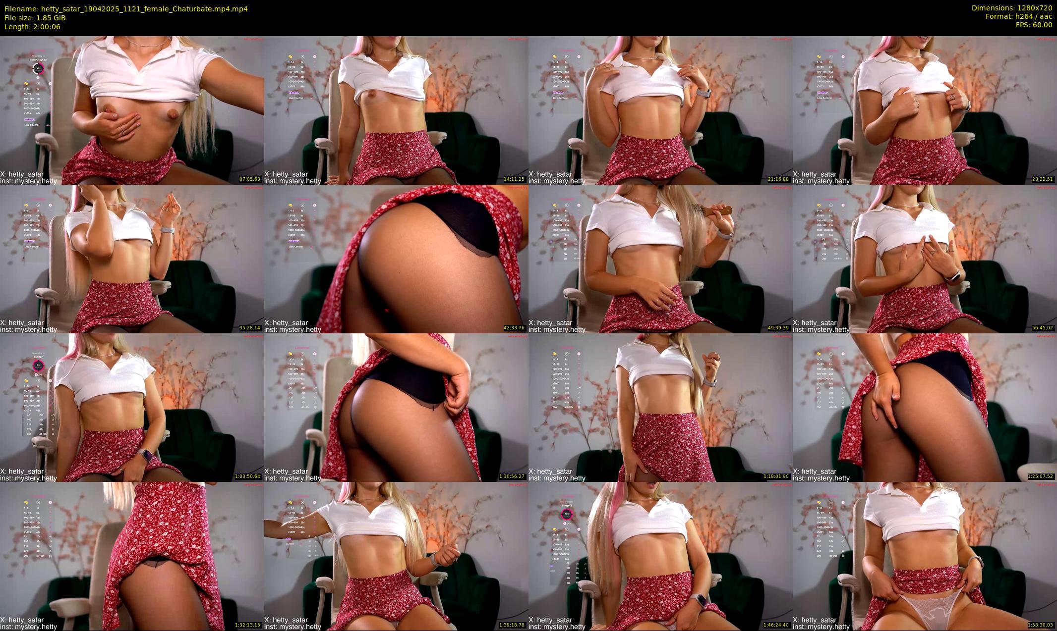 hetty_satar — 121 minute Chaturbate female cam show recording, 720p, Apr 19, 2025