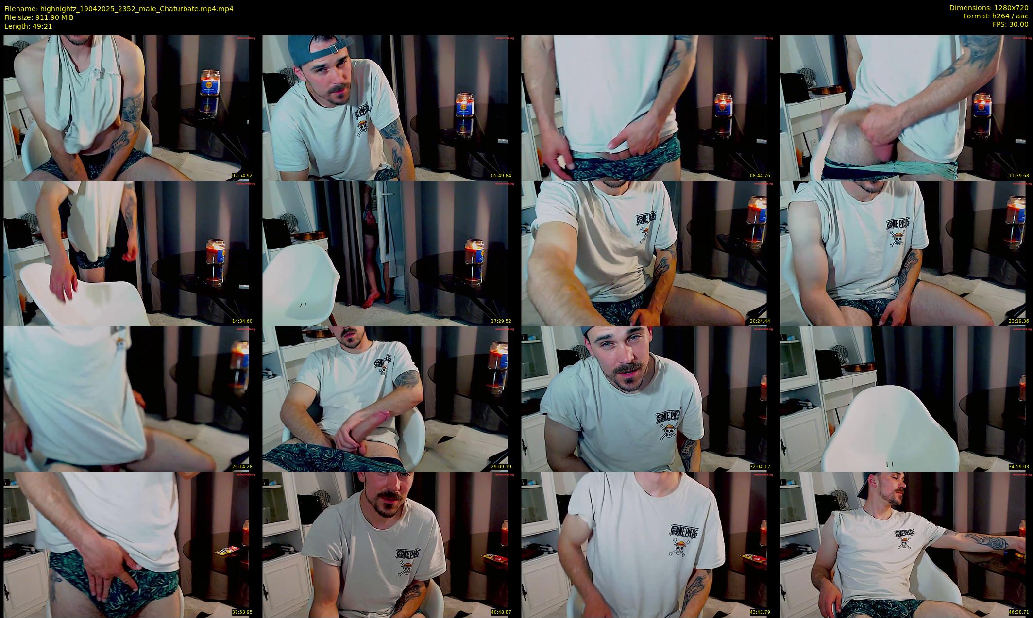 highnightz — 50 minute Chaturbate male cam show recording, 720p, Apr 19, 2025