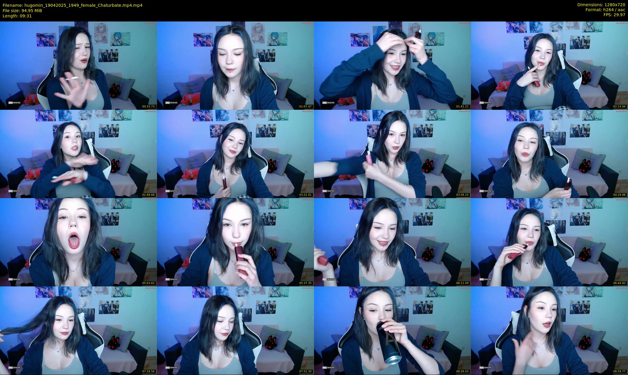 hugomin — 10 minute Chaturbate female cam show recording, 720p, Apr 19, 2025