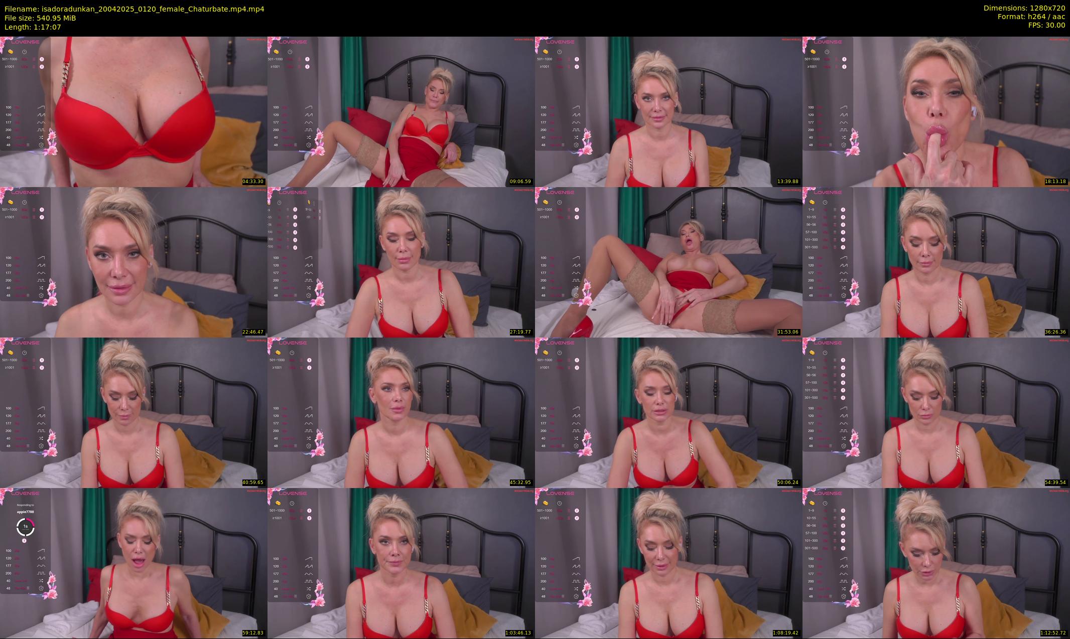 isadoradunkan — 78 minute Chaturbate female cam show recording, 720p, Apr 20, 2025