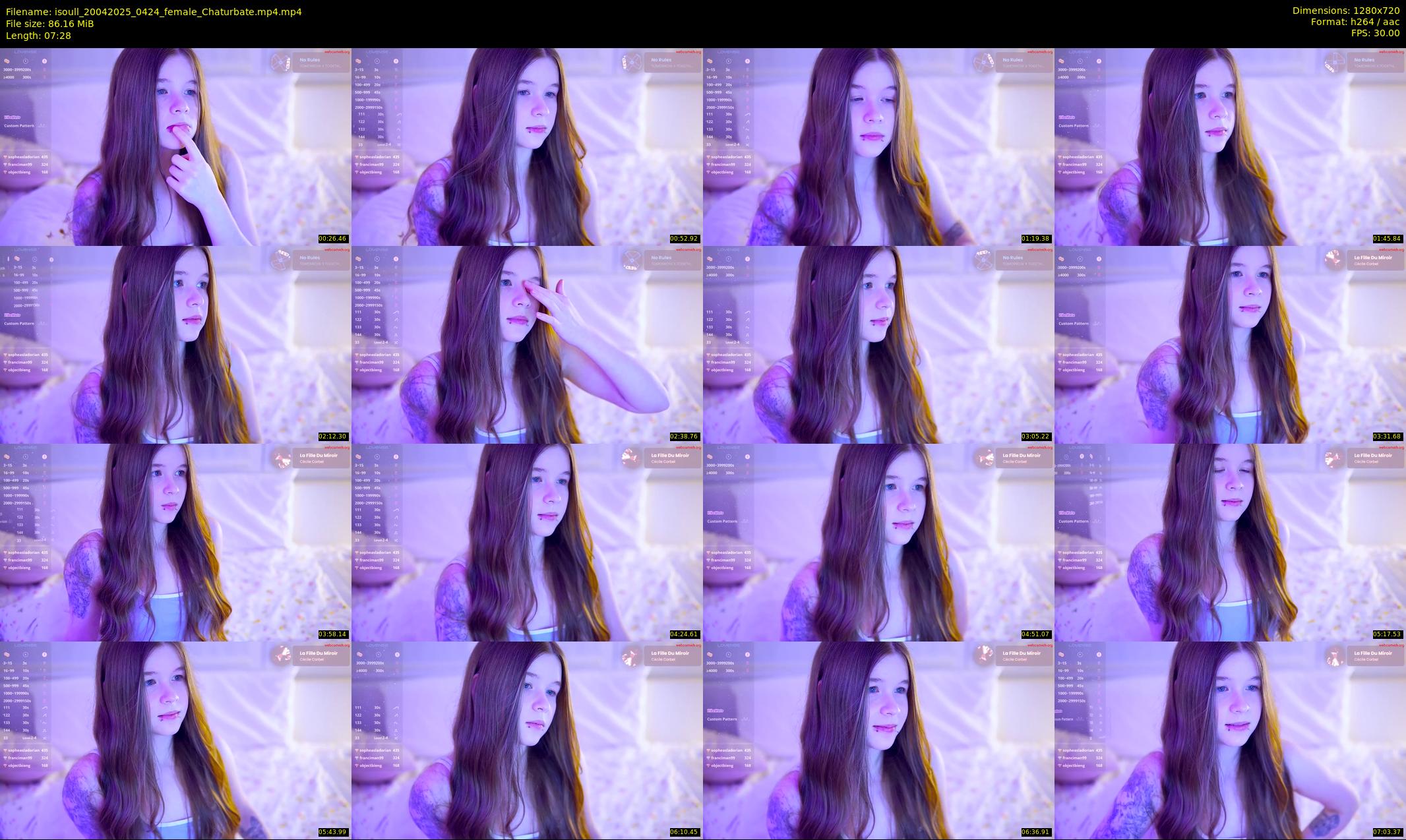 isoull — 8 minute Chaturbate female cam show recording, 720p, Apr 20, 2025