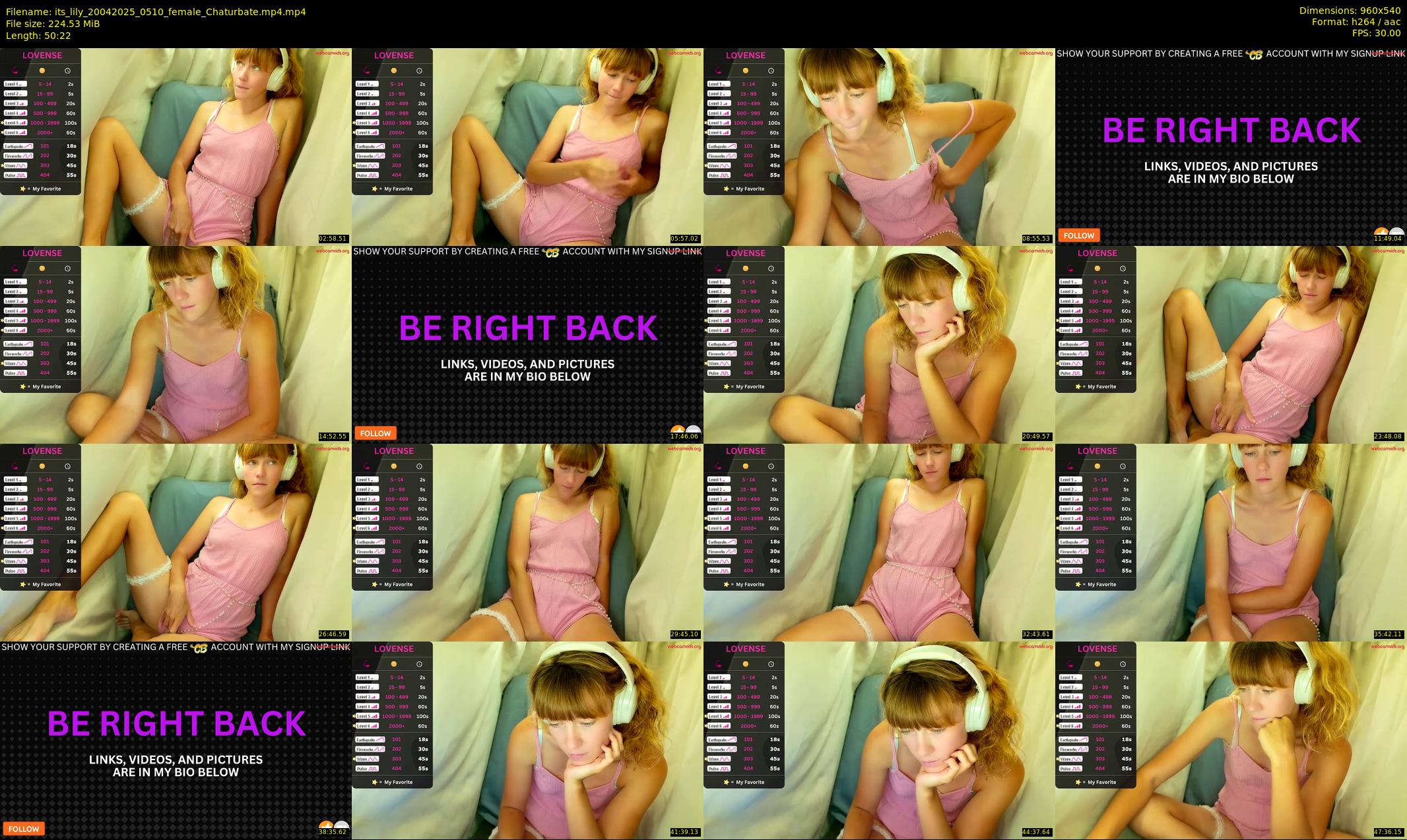 its_lily — 51 minute Chaturbate female cam show recording, 480p, Apr 20, 2025