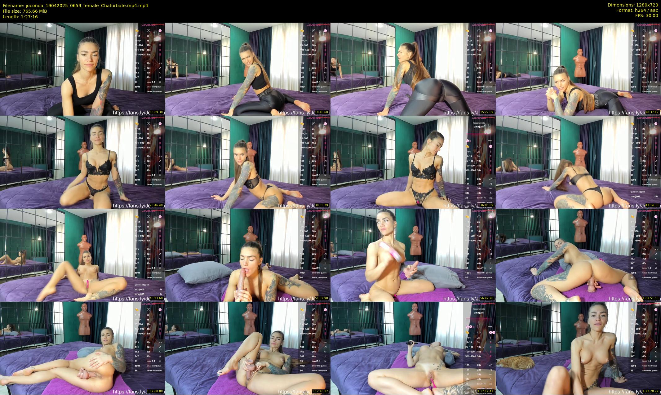 joconda — 88 minute Chaturbate female cam show recording, 720p, Apr 19, 2025