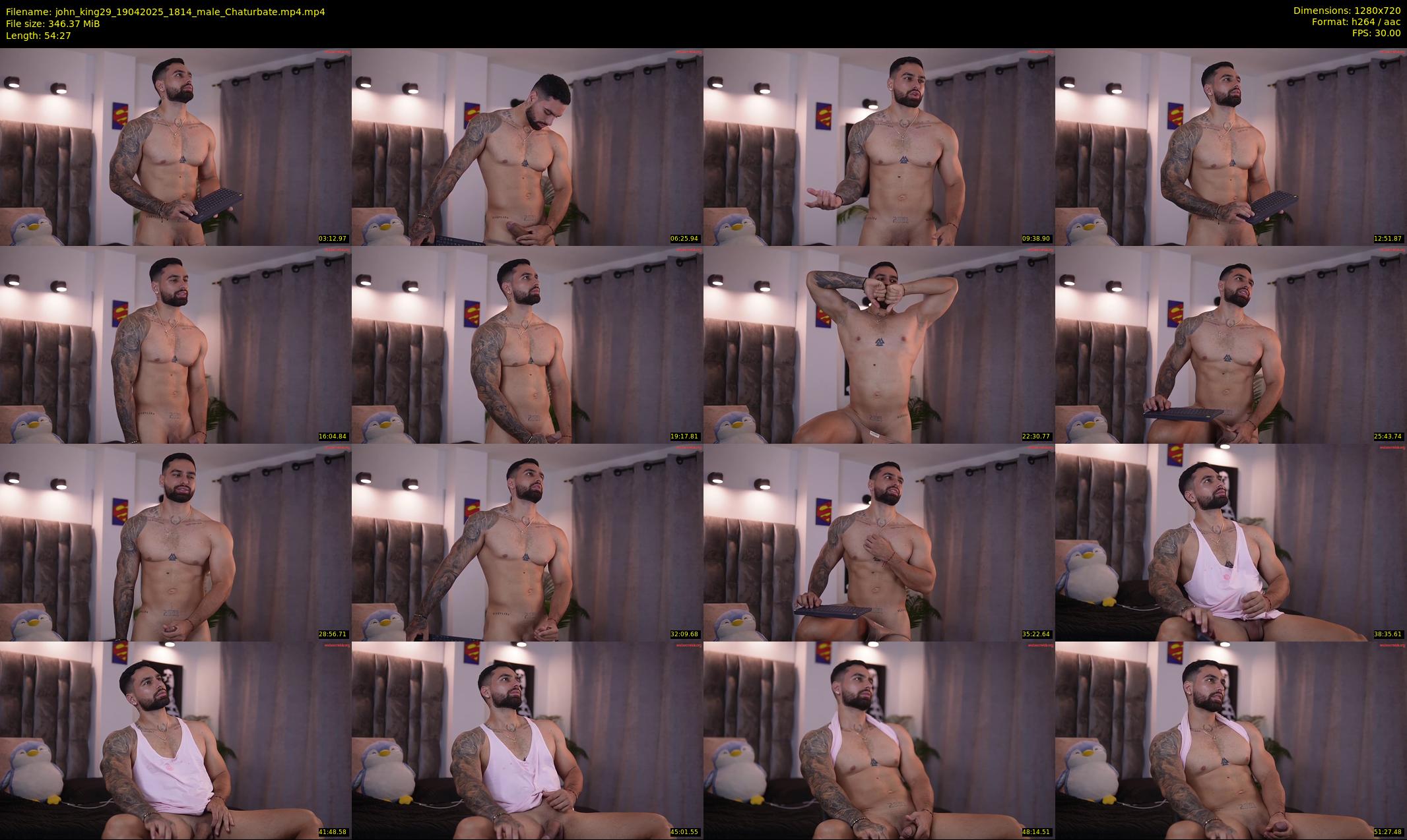 john_king29 — 55 minute Chaturbate male cam show recording, 720p, Apr 19, 2025