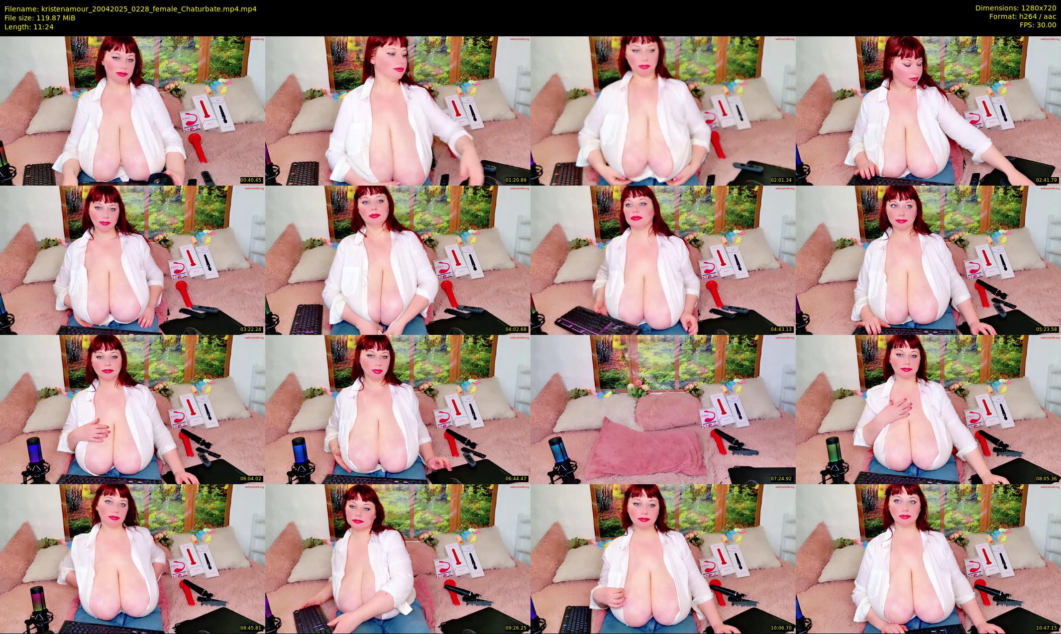 kristenamour — 12 minute Chaturbate female cam show recording, 720p, Apr 20, 2025