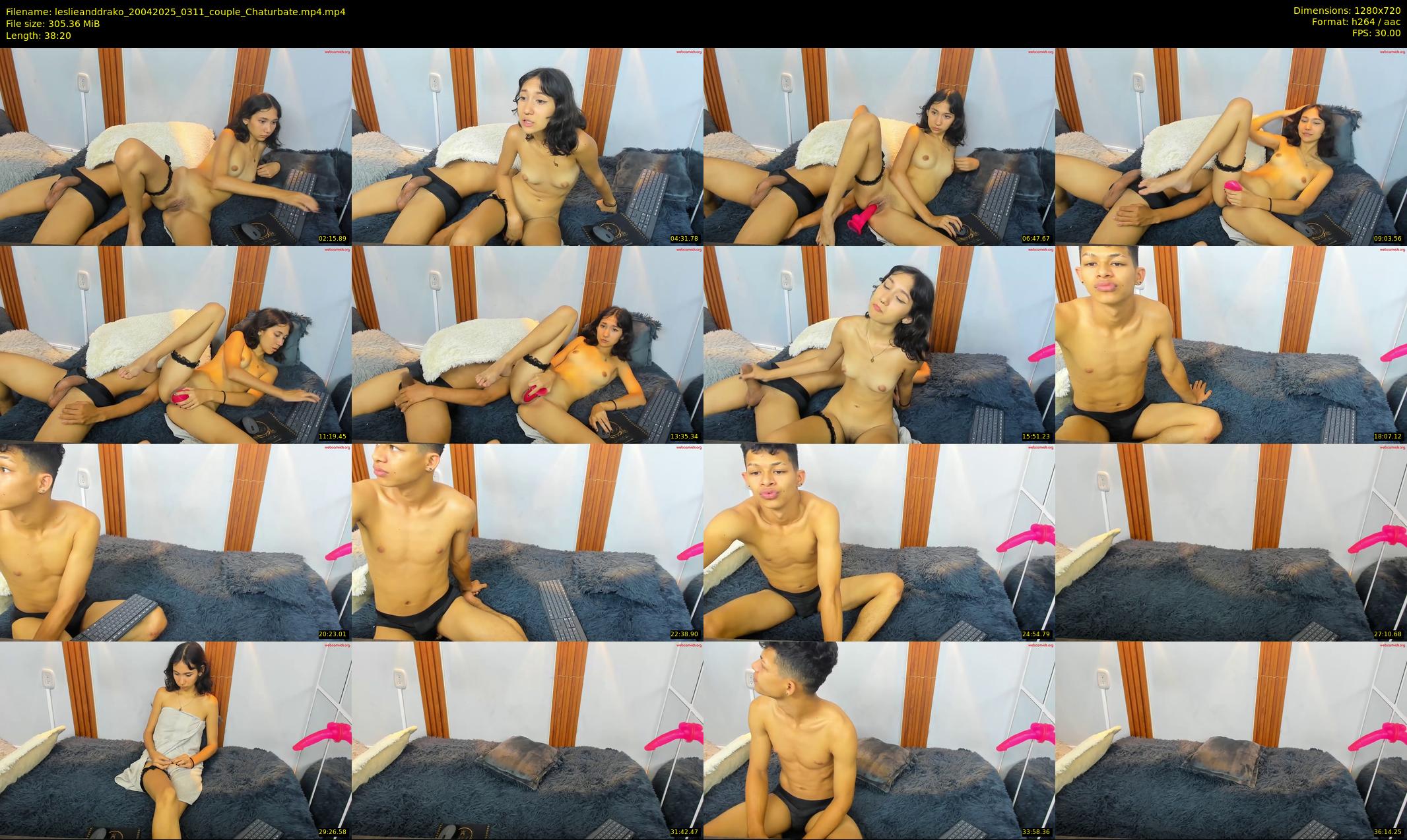 leslieanddrako — 39 minute Chaturbate couple cam show recording, 720p, Apr 20, 2025