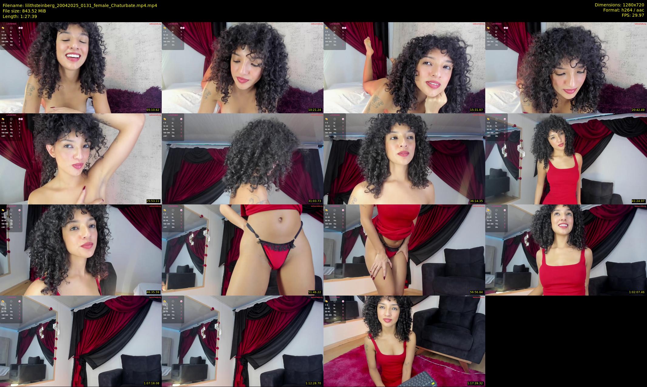 lilithsteinberg — 88 minute Chaturbate female cam show recording, 720p, Apr 20, 2025