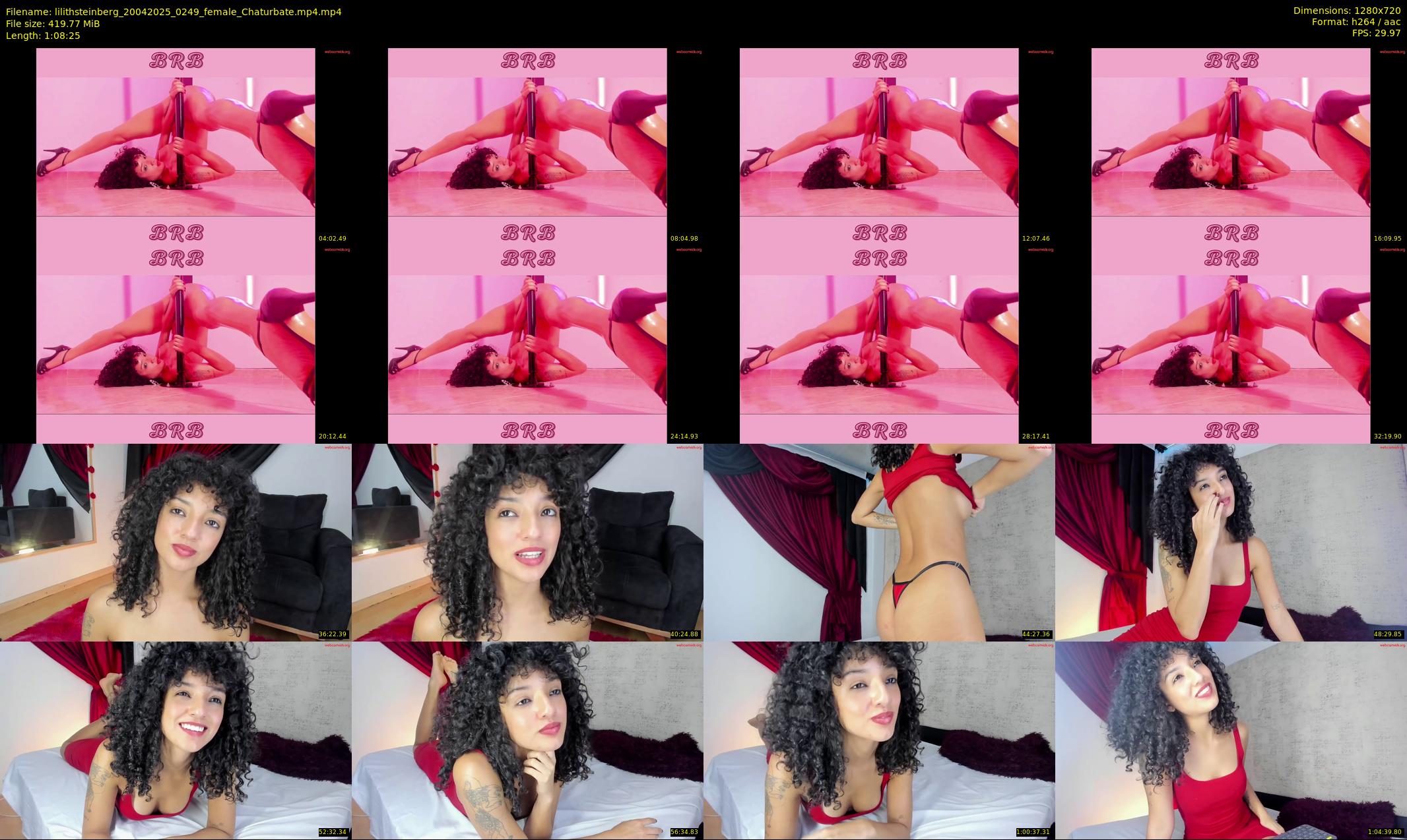 lilithsteinberg — 69 minute Chaturbate female cam show recording, 720p, Apr 20, 2025
