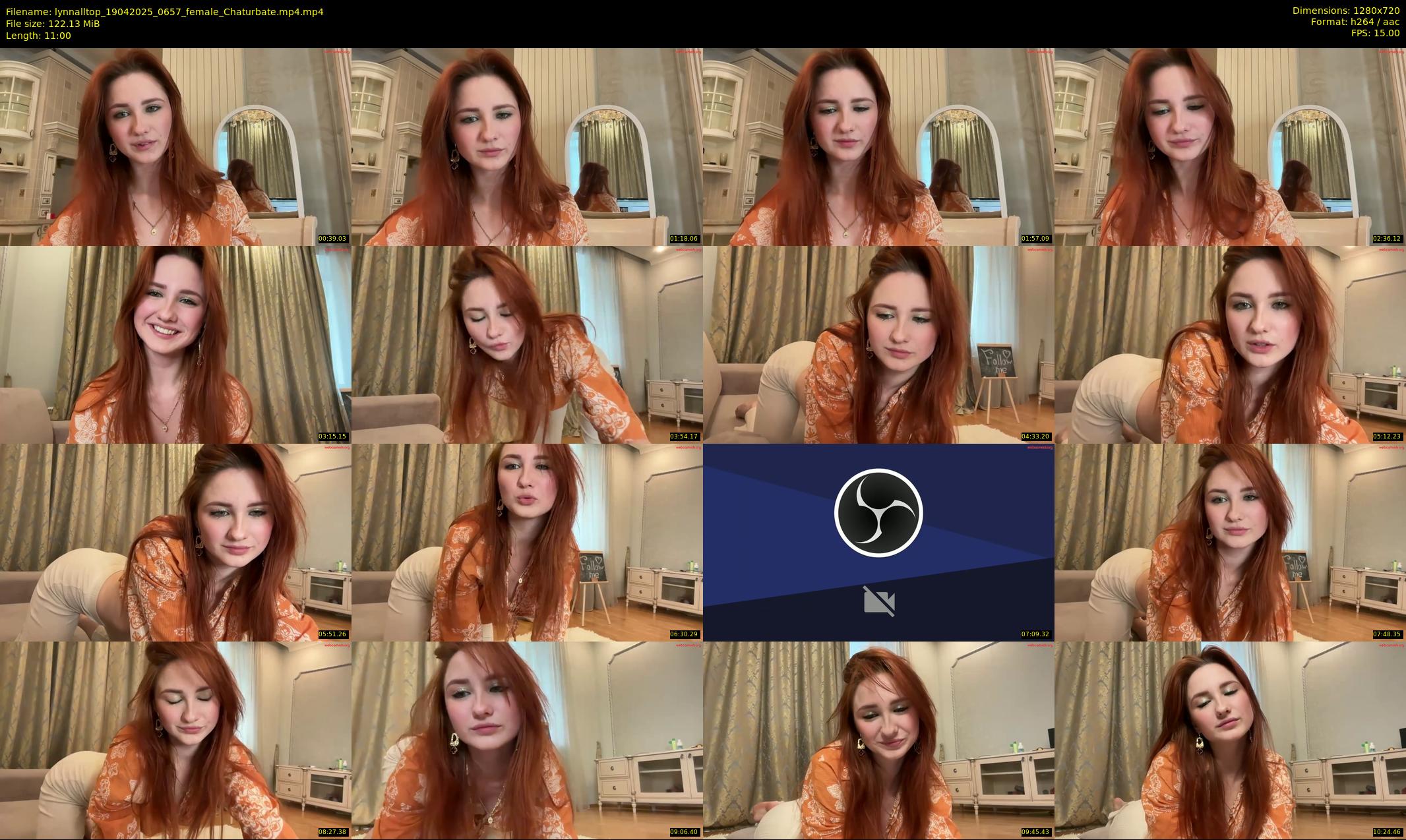 lynnalltop — 11 minute Chaturbate female cam show recording, 720p, Apr 19, 2025