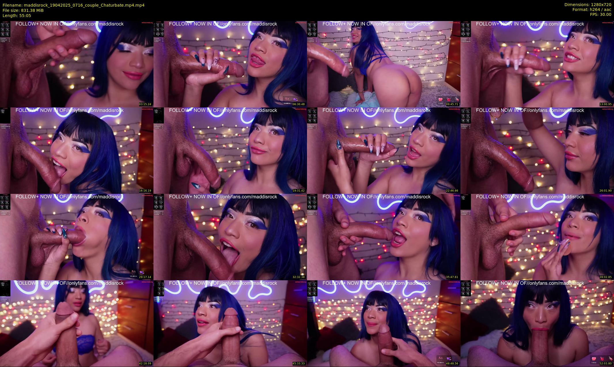 maddisrock — 56 minute Chaturbate couple cam show recording, 720p, Apr 19, 2025