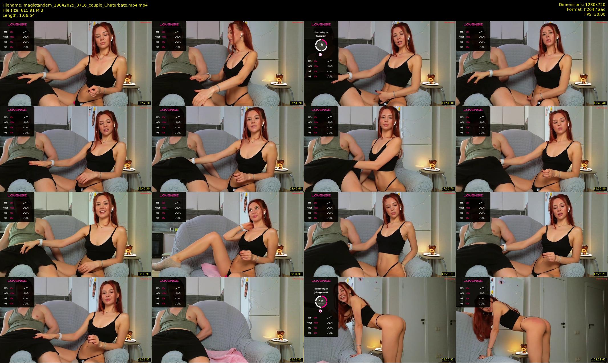 magictandem — 67 minute Chaturbate couple cam show recording, 720p, Apr 19, 2025